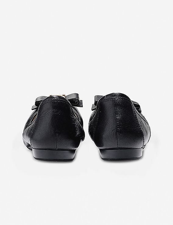 Cole Haan Women Black Tali Bow Ballet Flat