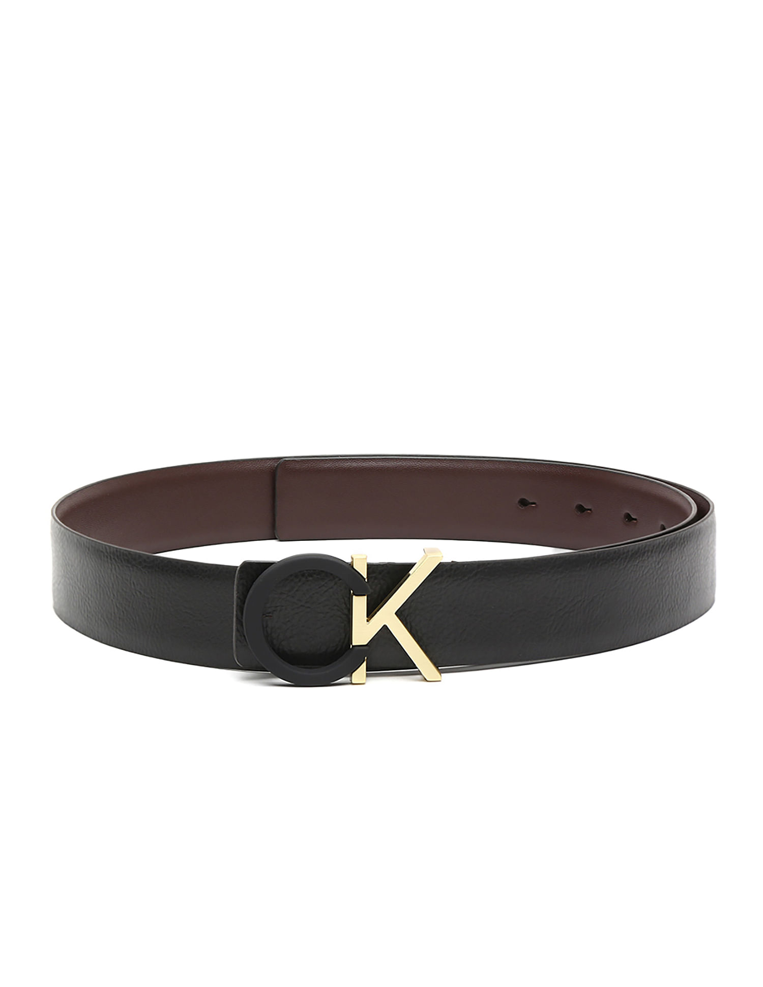 Calvin Klein Solid Leather Belt