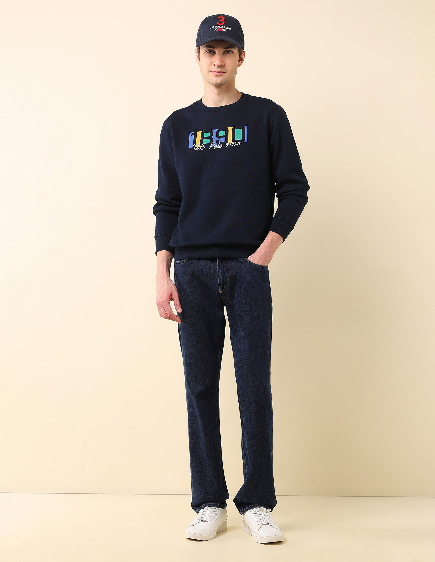 U.S. Polo Assn. Brand Printed Classic Sweatshirt