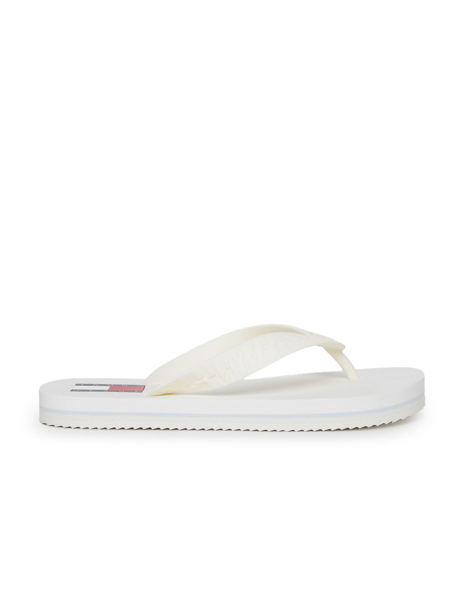 Buy Tommy Hilfiger Women Brand Embossed V Strap Flip Flops NNNOW