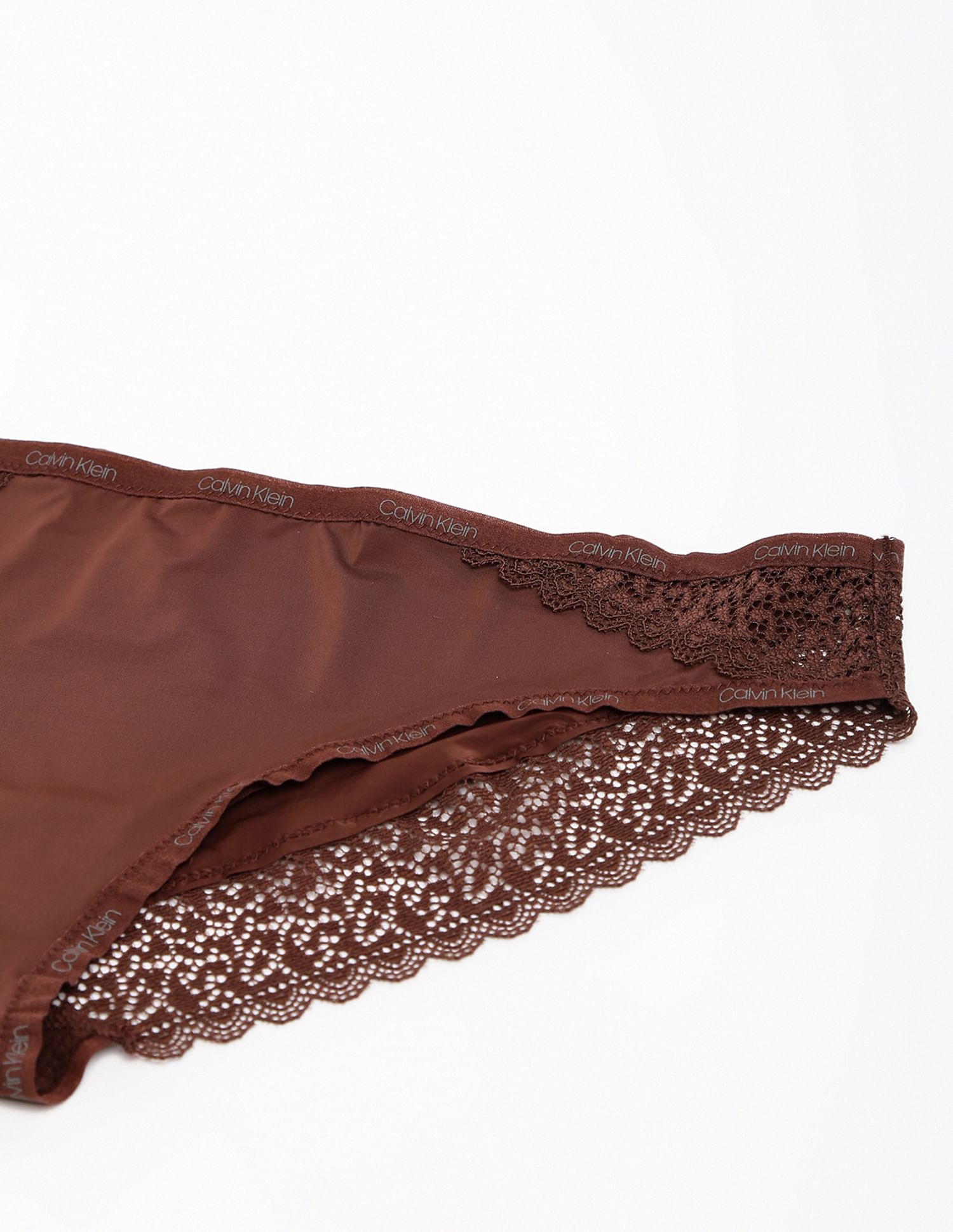 Calvin Klein Underwear Lace Detail Bikini Panties
