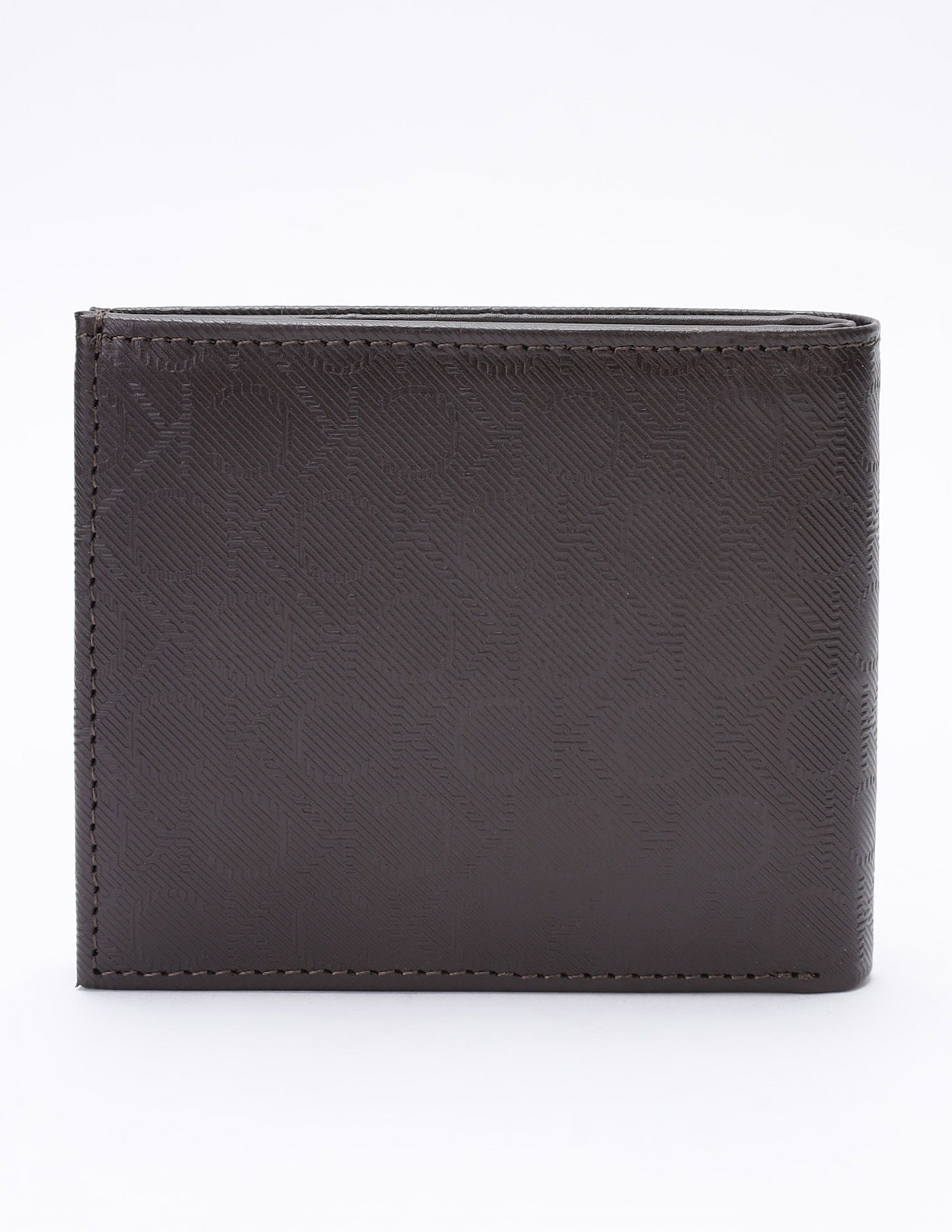 Calvin Klein Logo Brown Leather Bi-Fold Wallet