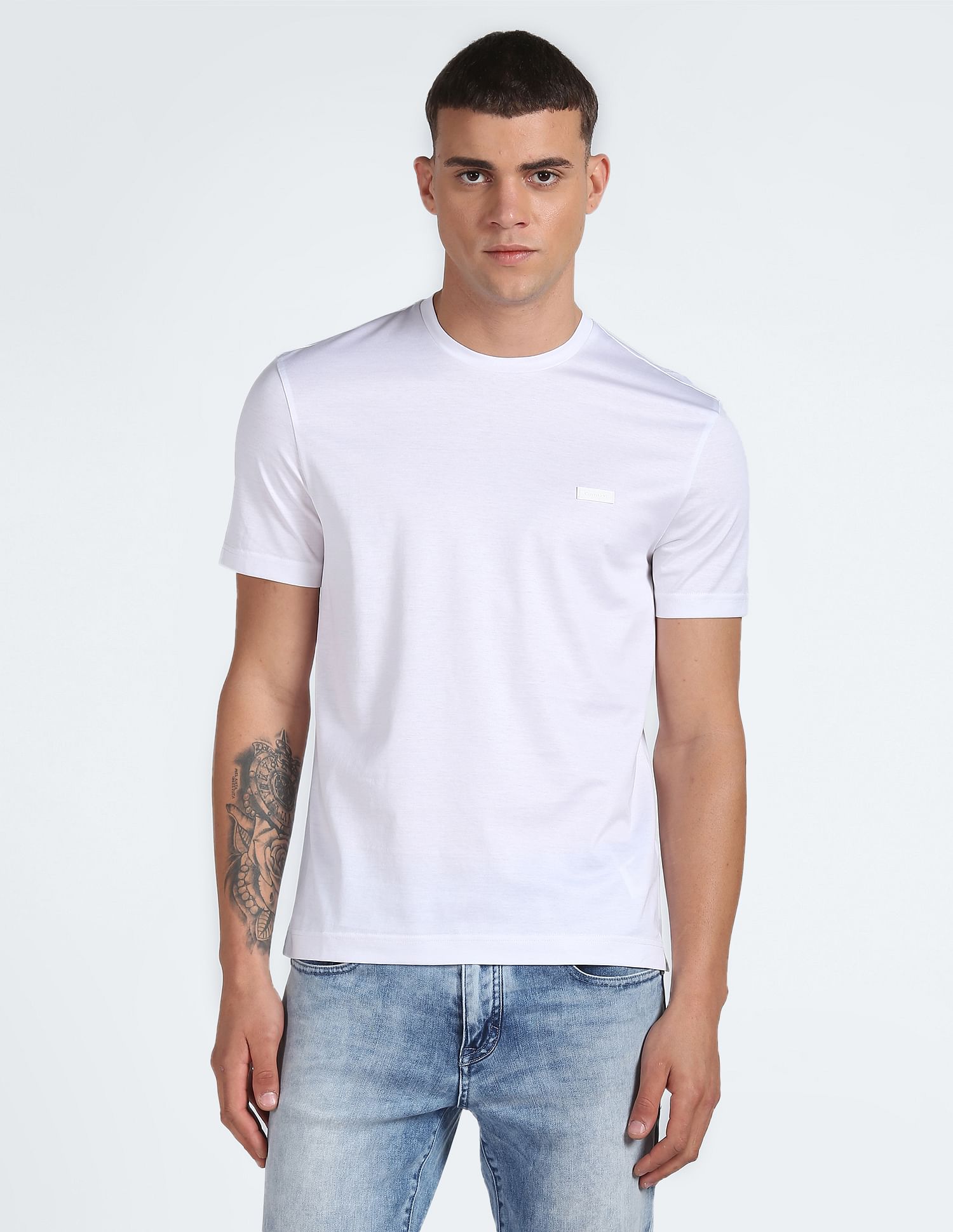 Calvin Klein Mercerized Cotton Logo T-Shirt