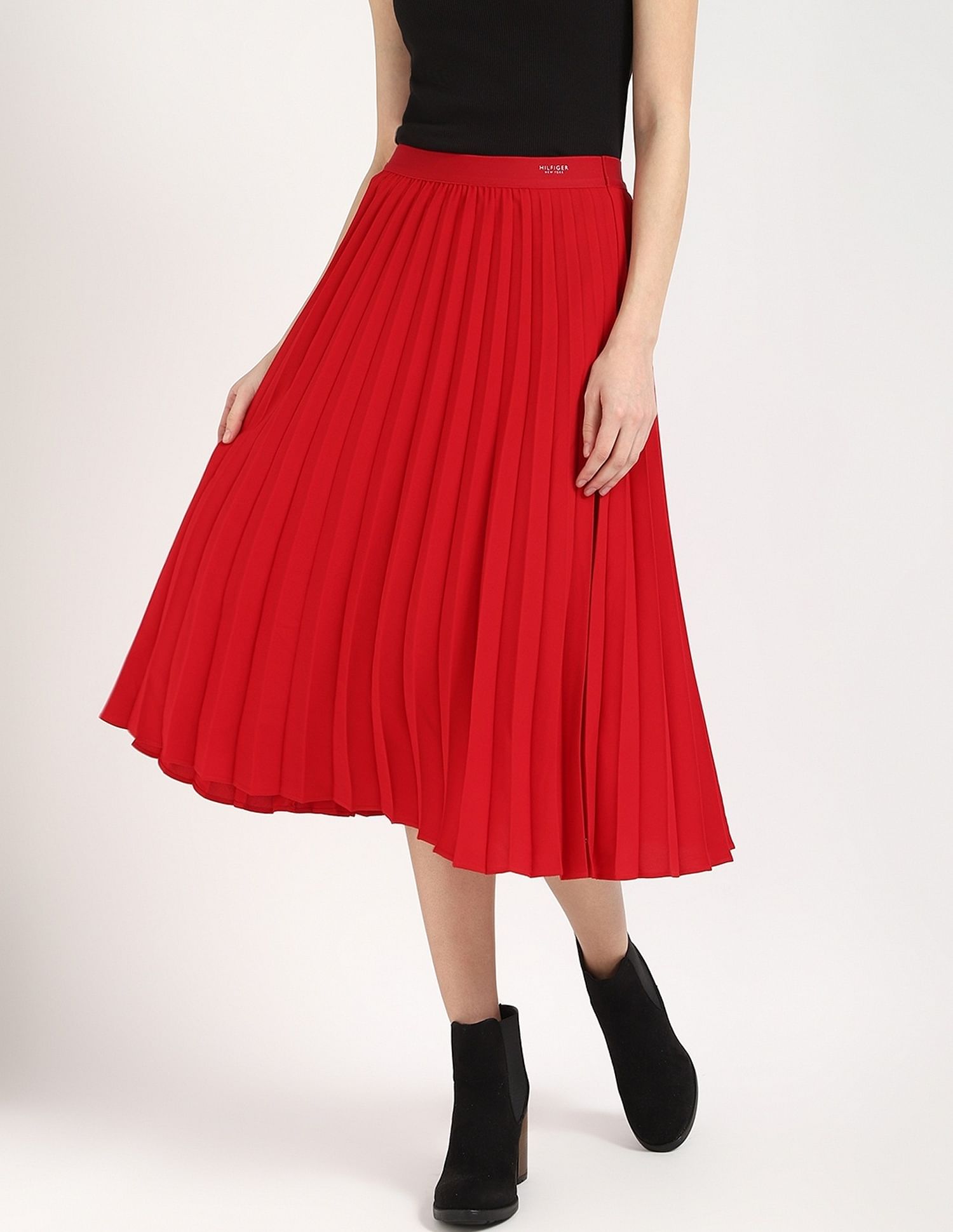 Tommy Hilfiger Regular-Fit Solid High-Rise Skirt