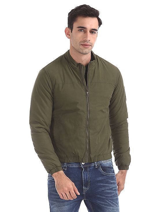 Flying machine olive sale green jacket