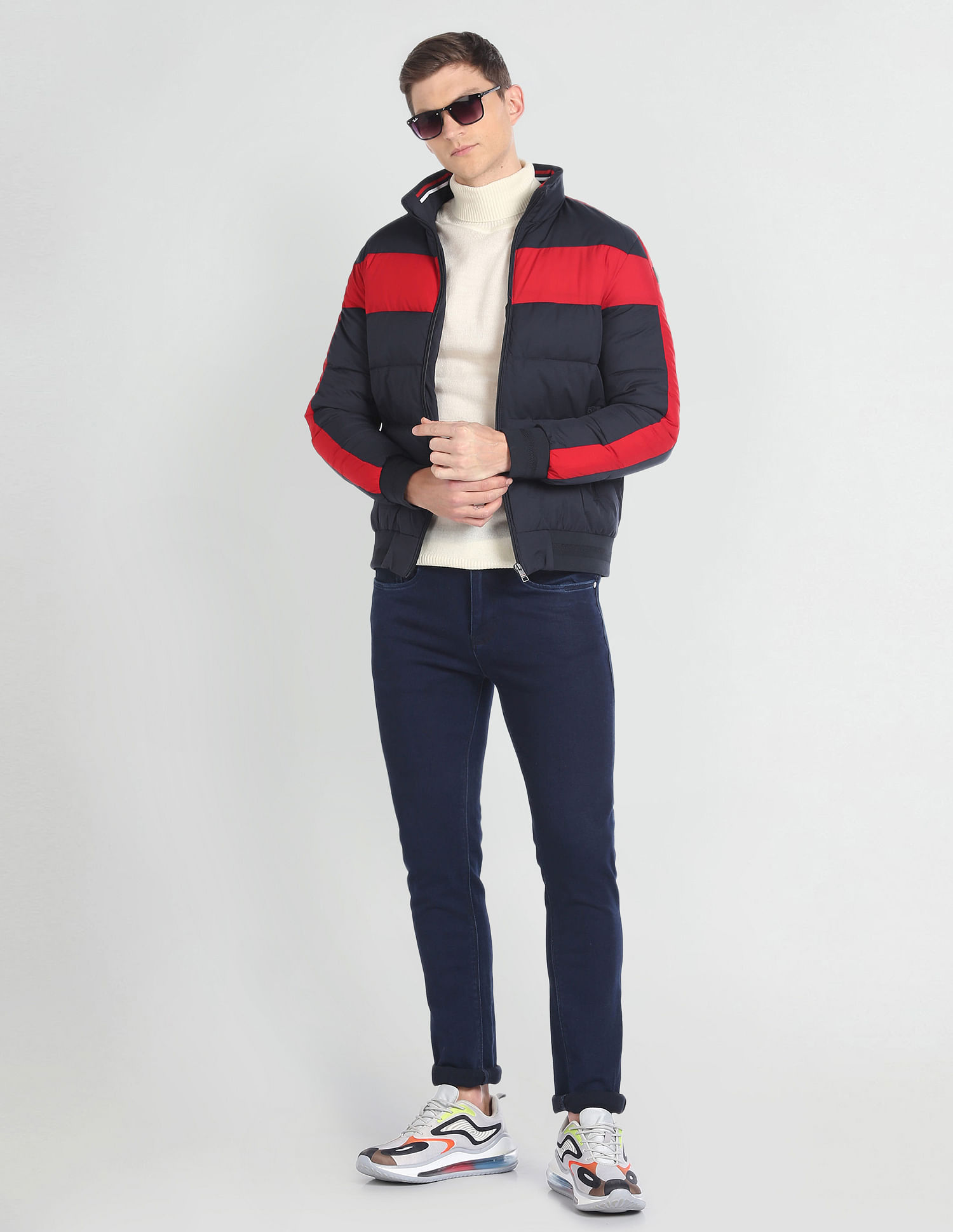 Arrow Sports High Neck Puffer Jacket