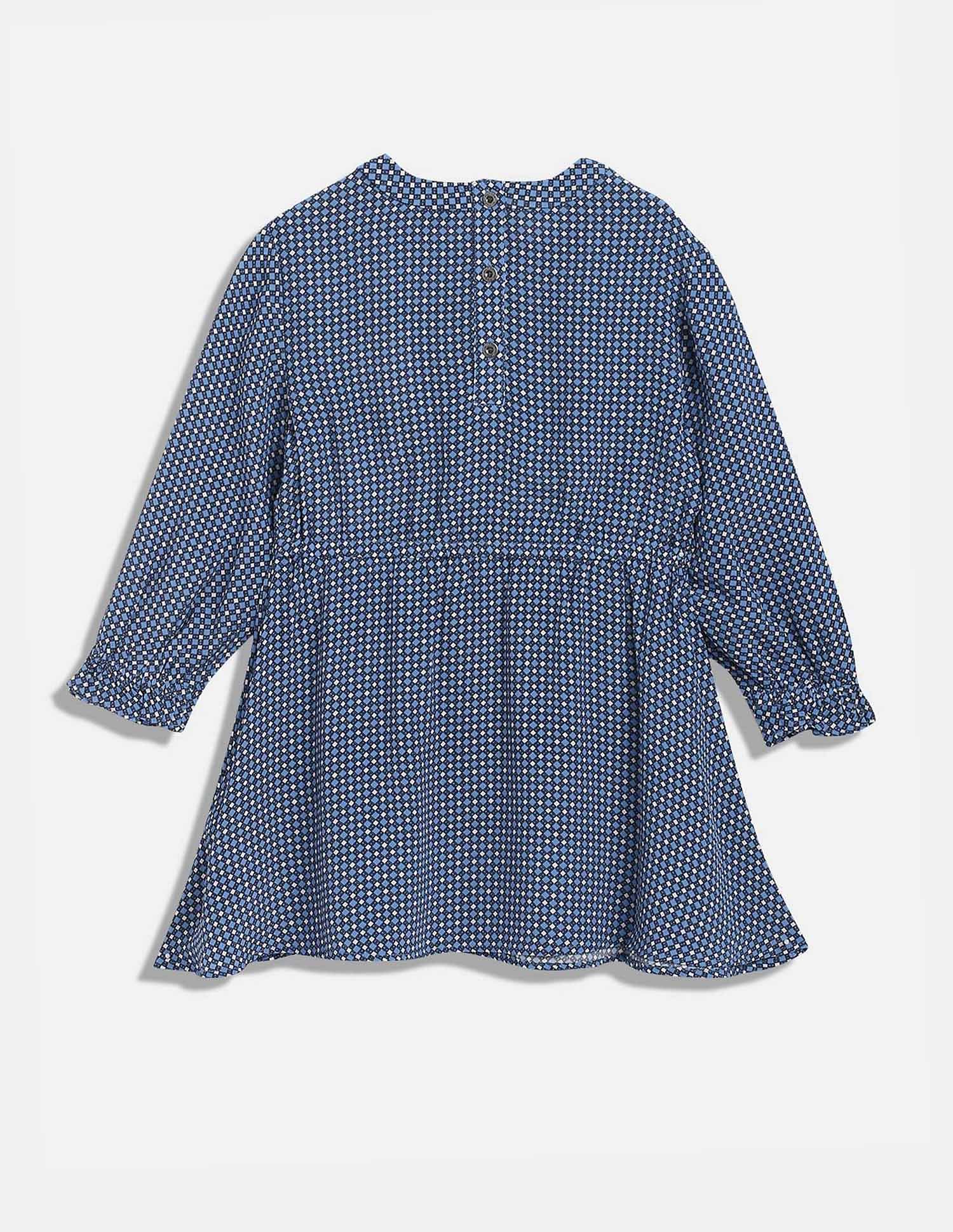 Tommy Hilfiger Kids Girls Printed Regular-Fit Viscose Dress