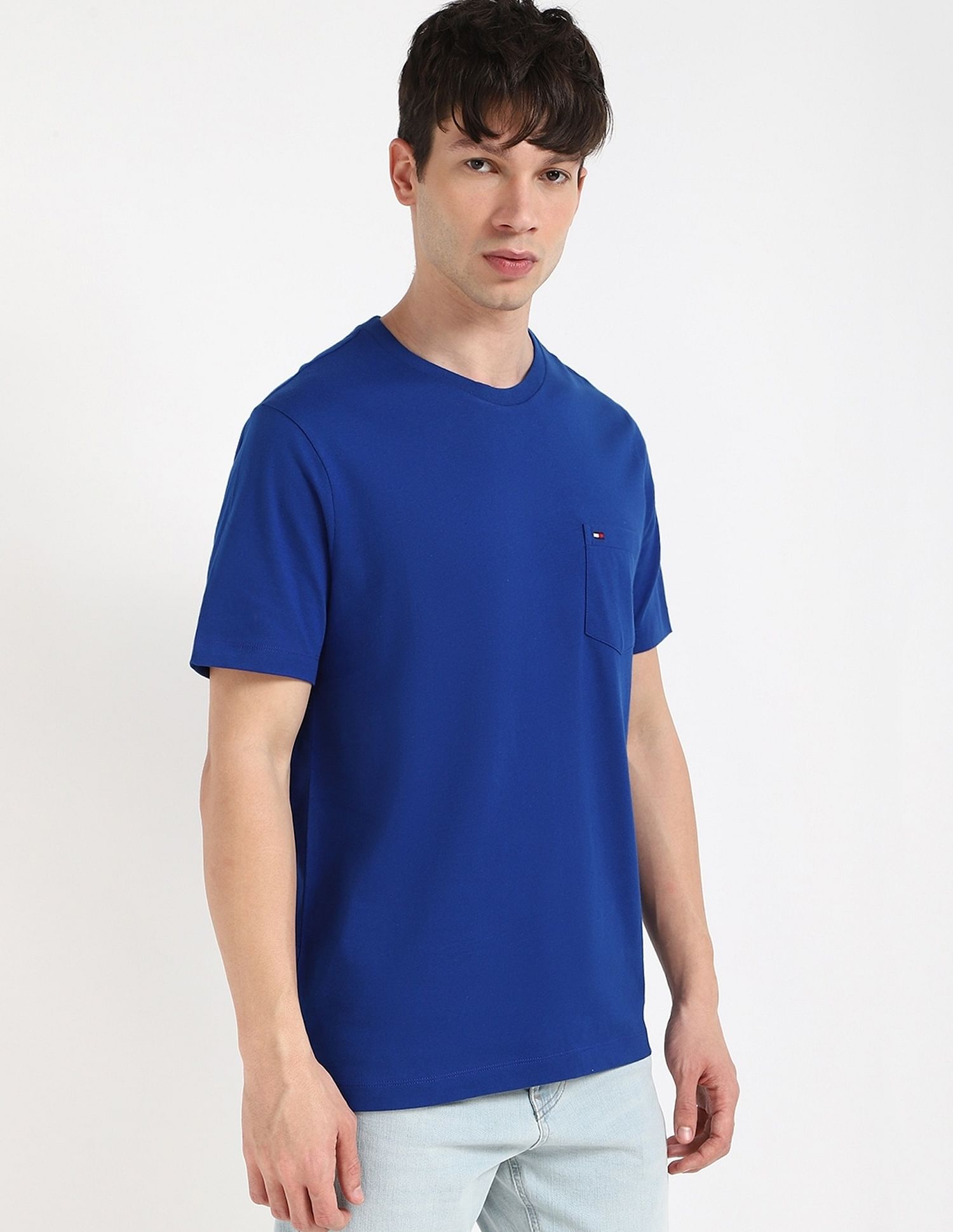 Tommy Hilfiger Solid Regular-Fit Cotton T-Shirt