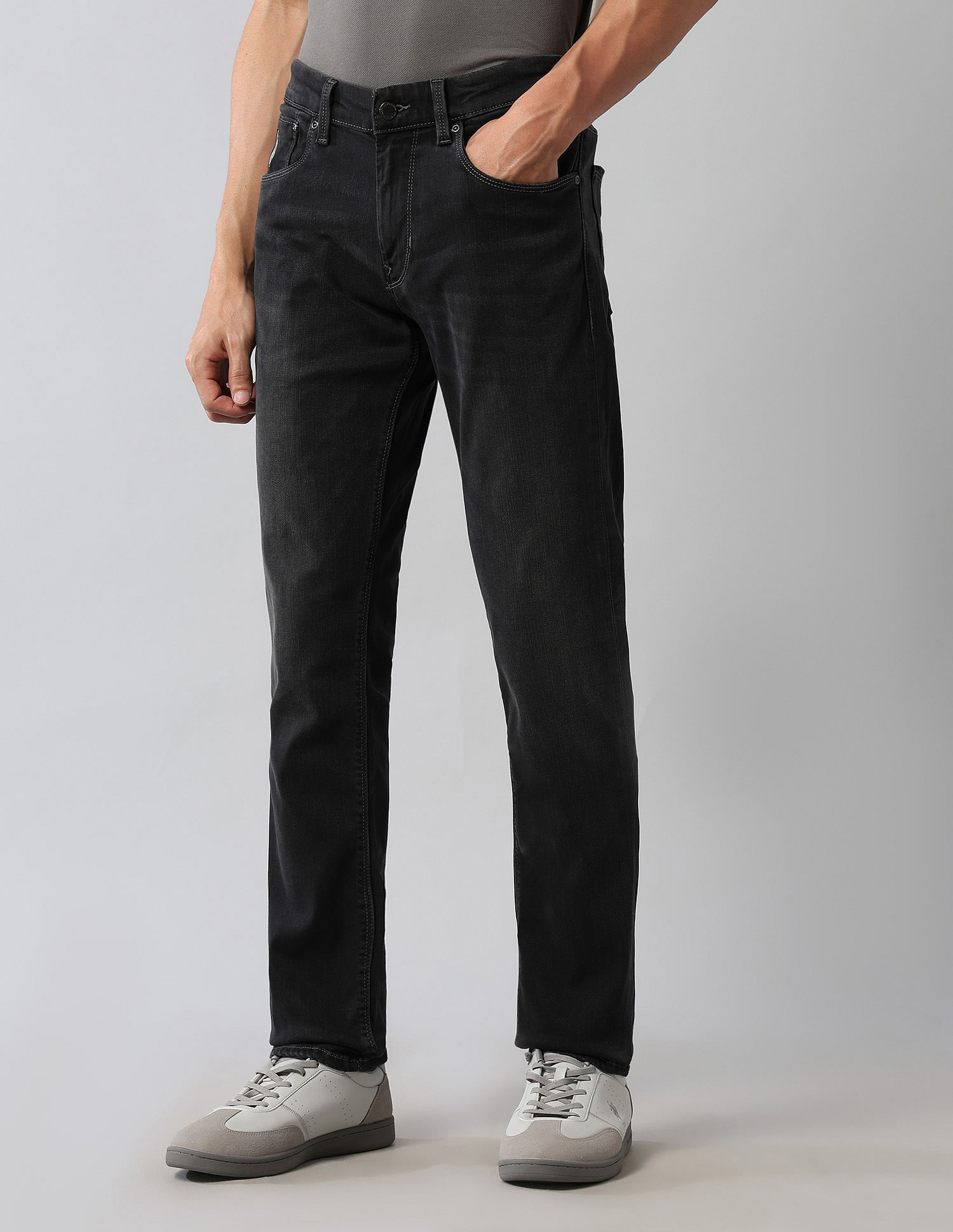 U.S. Polo Assn. Denim Co. Brandon Slim Tapered Fit Black Jeans