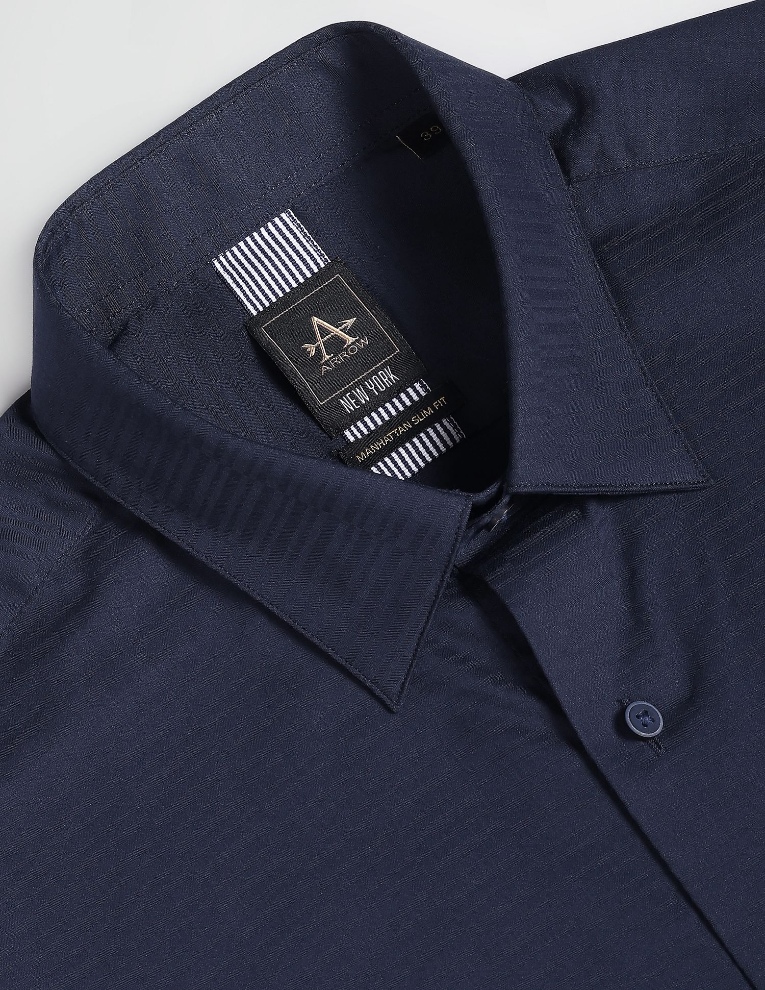 Arrow Newyork Self Design Twill Shirt