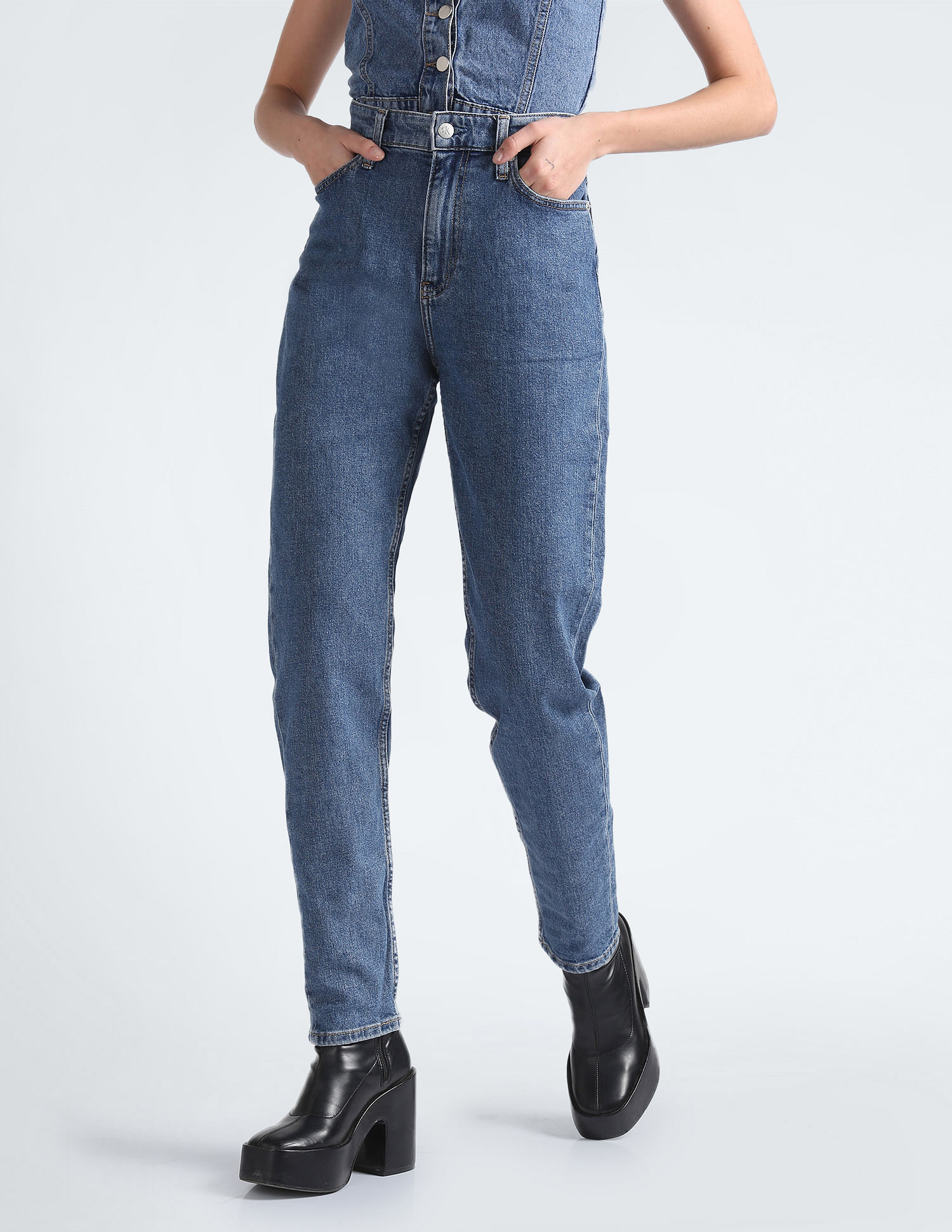 Calvin Klein Mid Rise Mom Fit Jeans