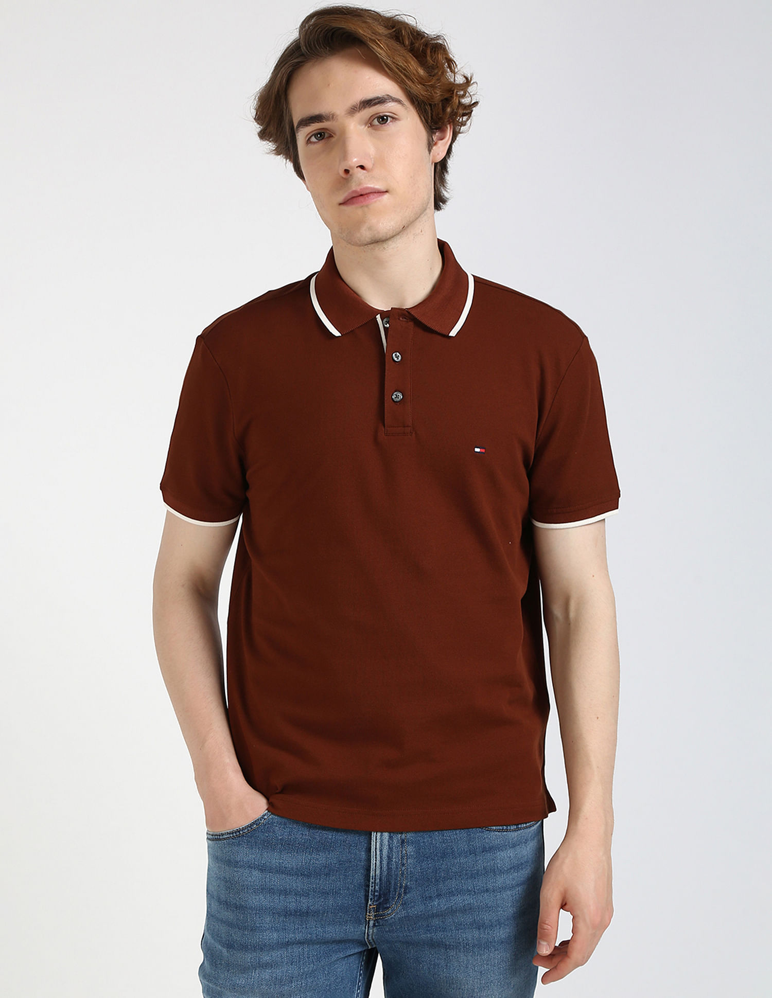 Tommy Hilfiger Regular Fit Solid Polo Shirt