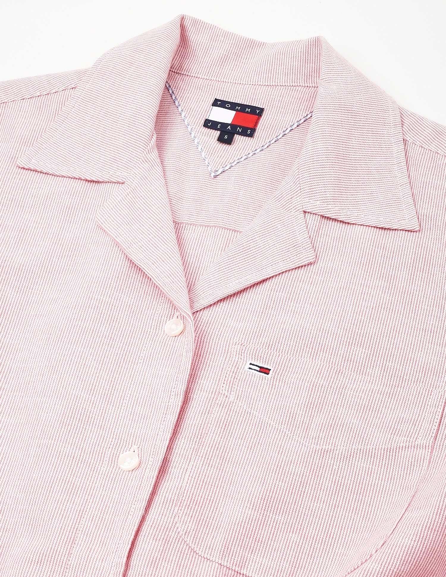 Tommy Hilfiger Solid Cropped Shirt
