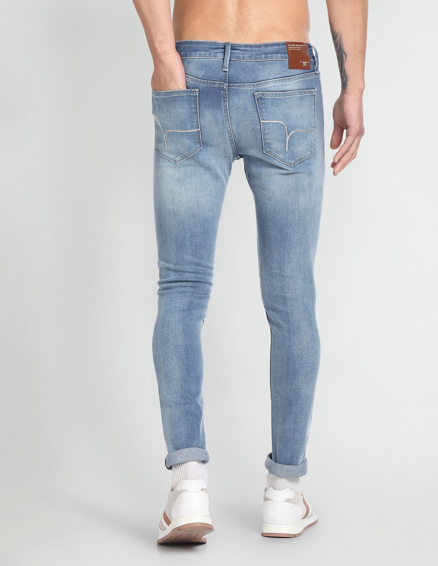 Flying Machine Super Skinny Fit Low Rise Jeans