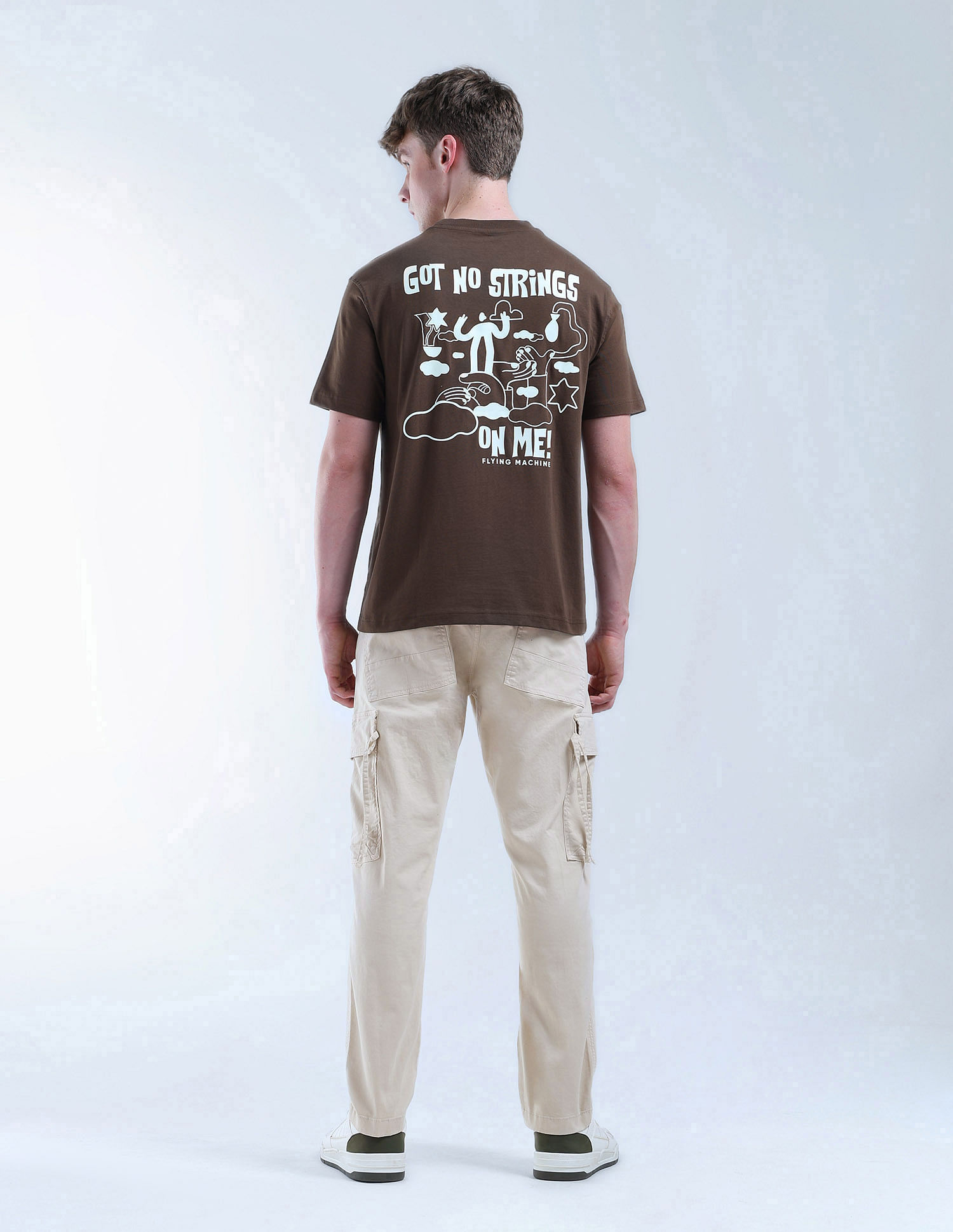 Flying Machine Relaxed Tapered Fit Twill Cargos