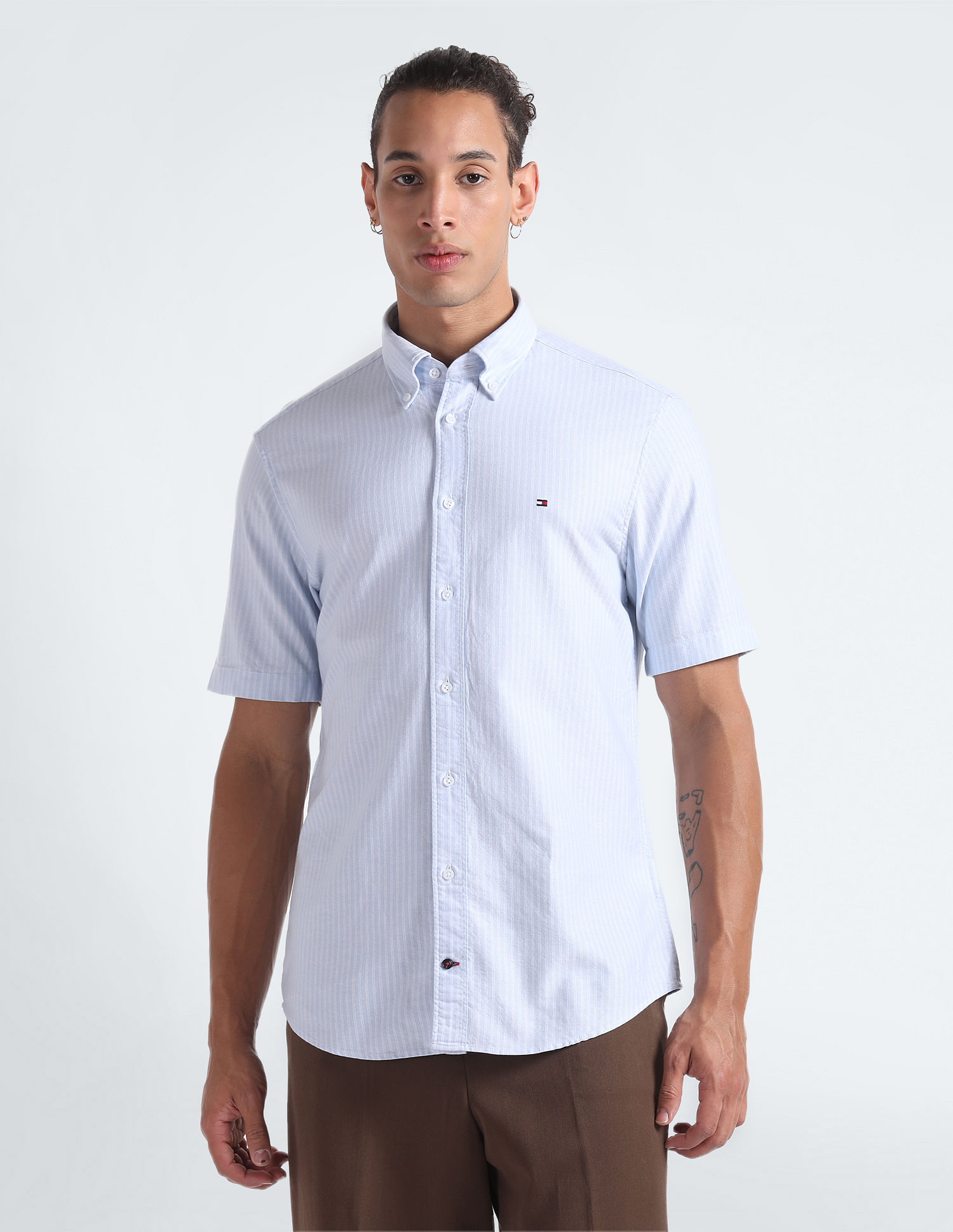 Tommy Hilfiger Vertical Stripe Oxford Shirt