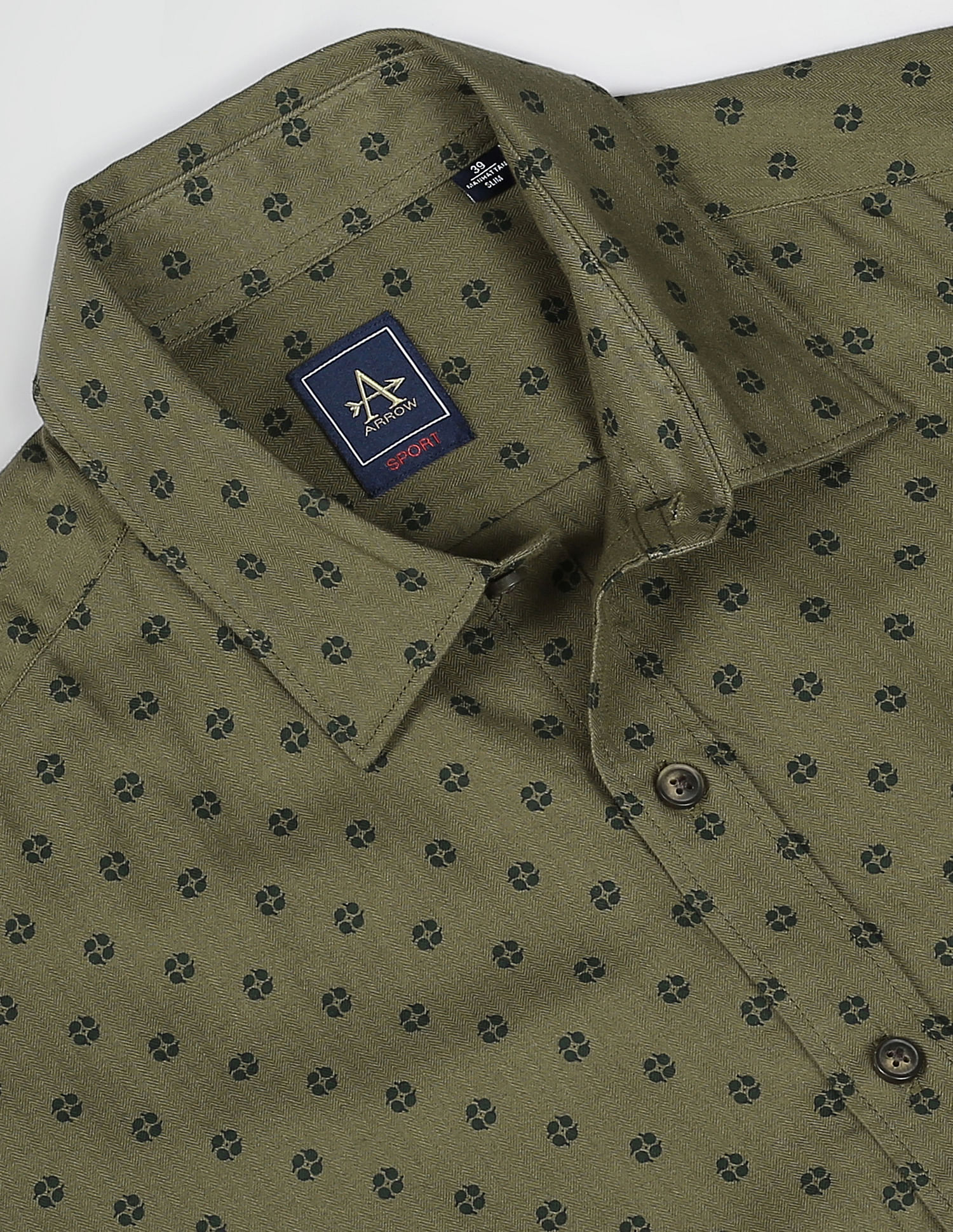 Arrow Sports Motif Print Tennis Club Shirt