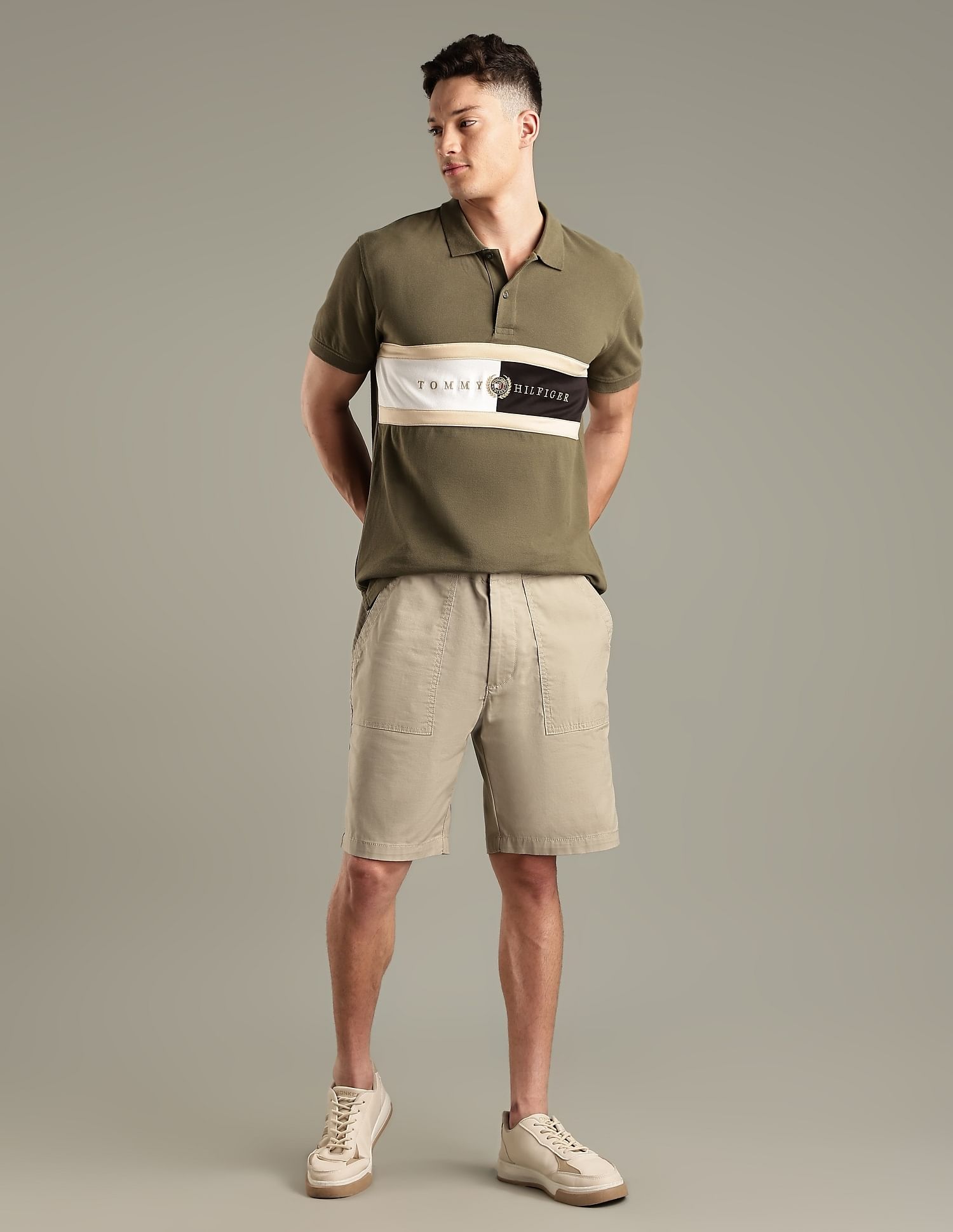 Tommy Hilfiger Colorblock Regular-Fit Cotton Polo Shirt