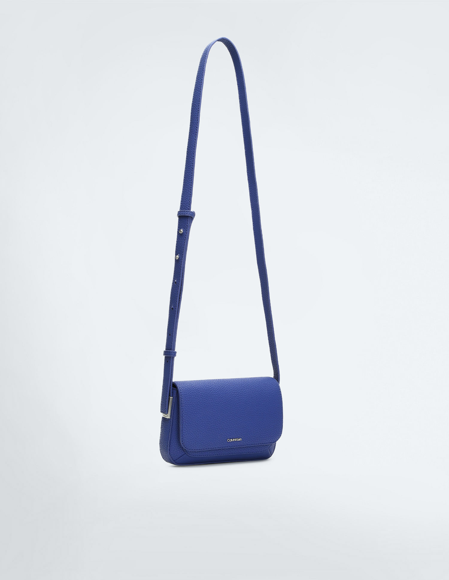 Calvin Klein Saffiano Blue Crossbody Purse