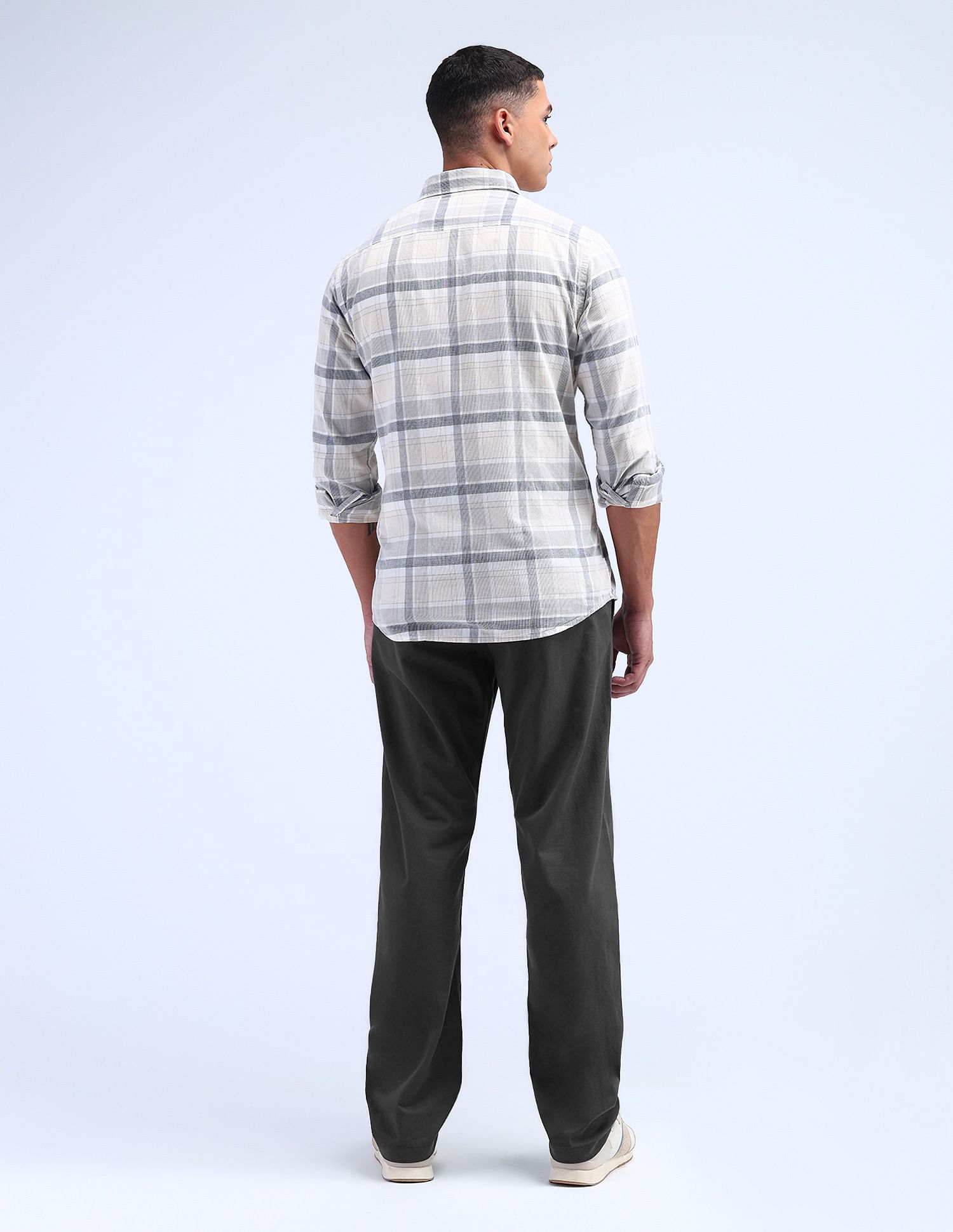 Flying Machine F-Jango Straight Fit Flat Front Trousers