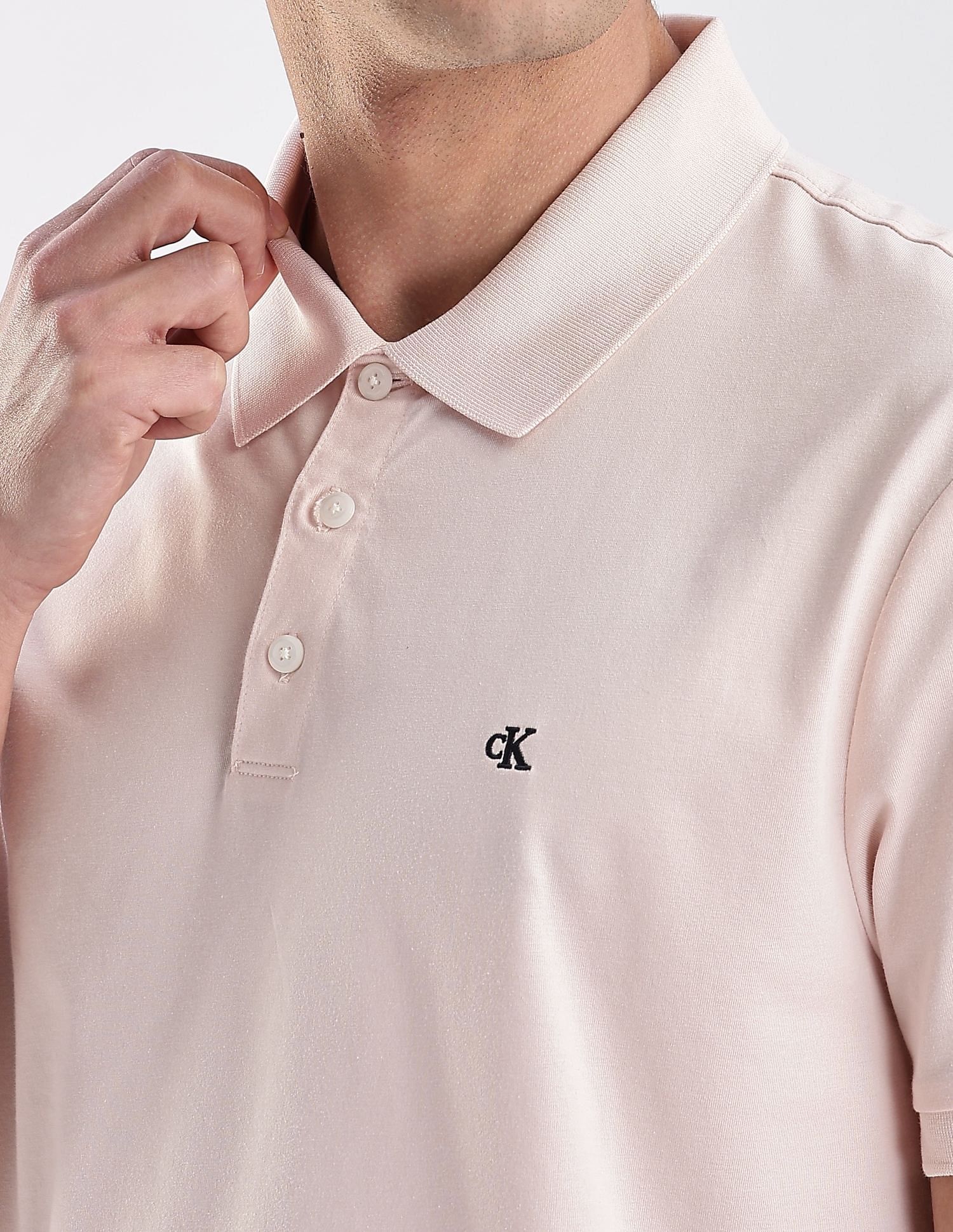 Calvin Klein Jeans Regular-Fit Solid Cotton Polo Shirt
