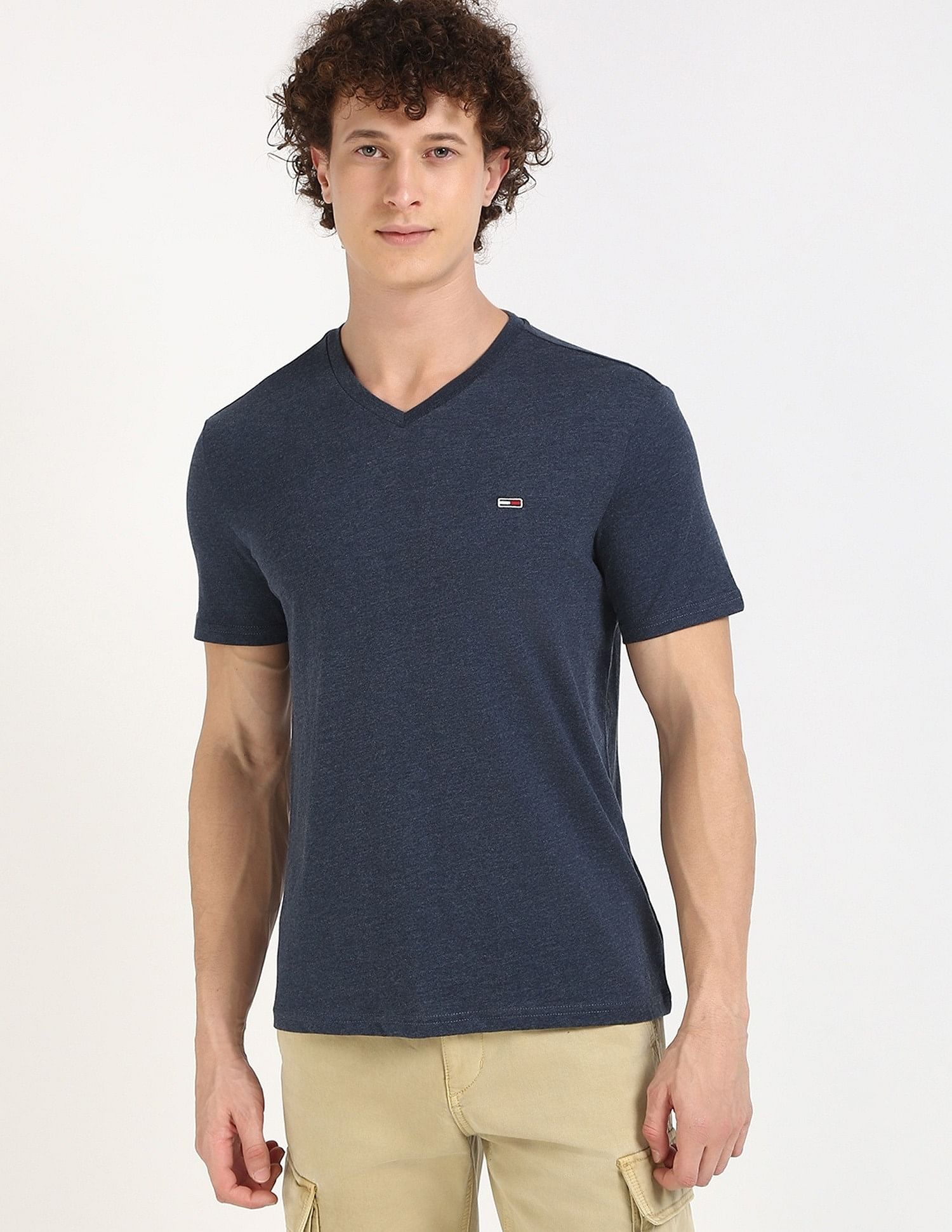 Tommy Hilfiger Solid Slim-Fit Cotton T-Shirt