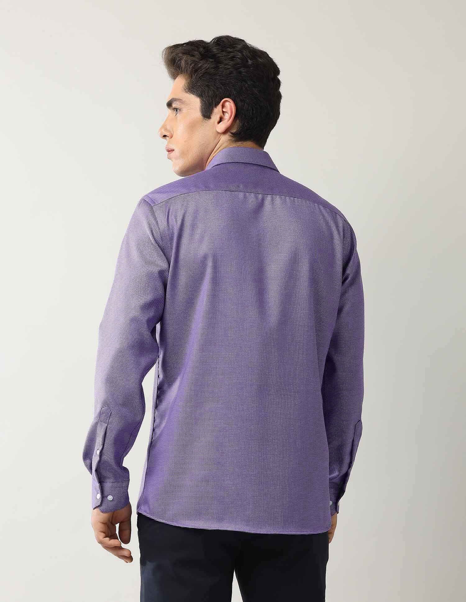 Arrow Textured Liberty Classic Fit Autopress Shirt