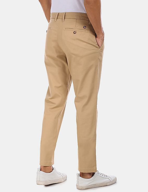 Buy US Polo Assn Men Blue Super Slim Fit Self Design Formal Trousers   Trousers for Men 2364744  Myntra
