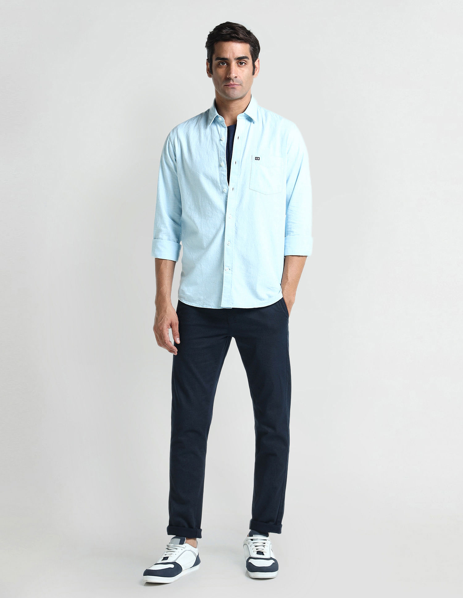 Arrow Sport Manhattan Slim Fit Cotton Shirt