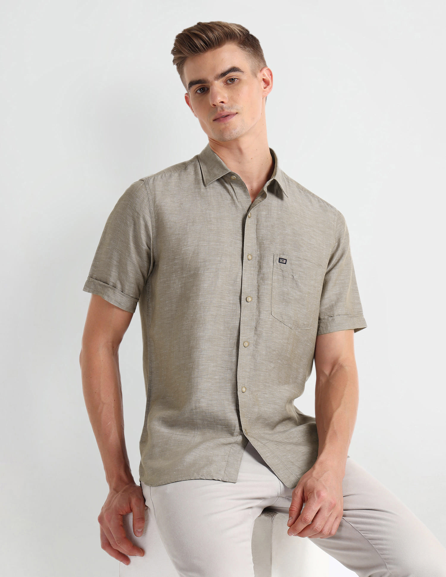 mens arrow short sleeve dress shirts Perry Ellis Men's Arrow Print Short Sleeve Button-Down Shirt, Bright White, X Large : Amazon.ae: Fashion