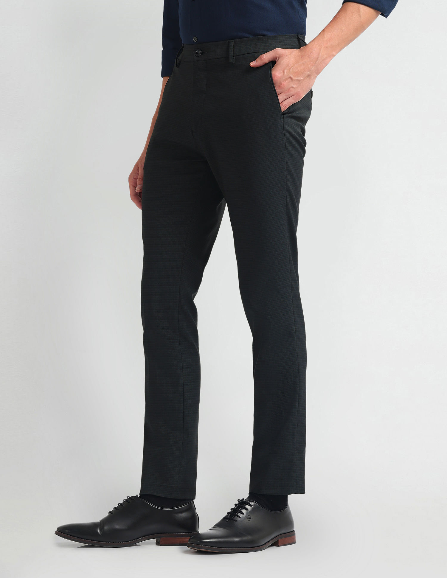 Arrow Newyork Super Slim Fit Smart Flex Trousers
