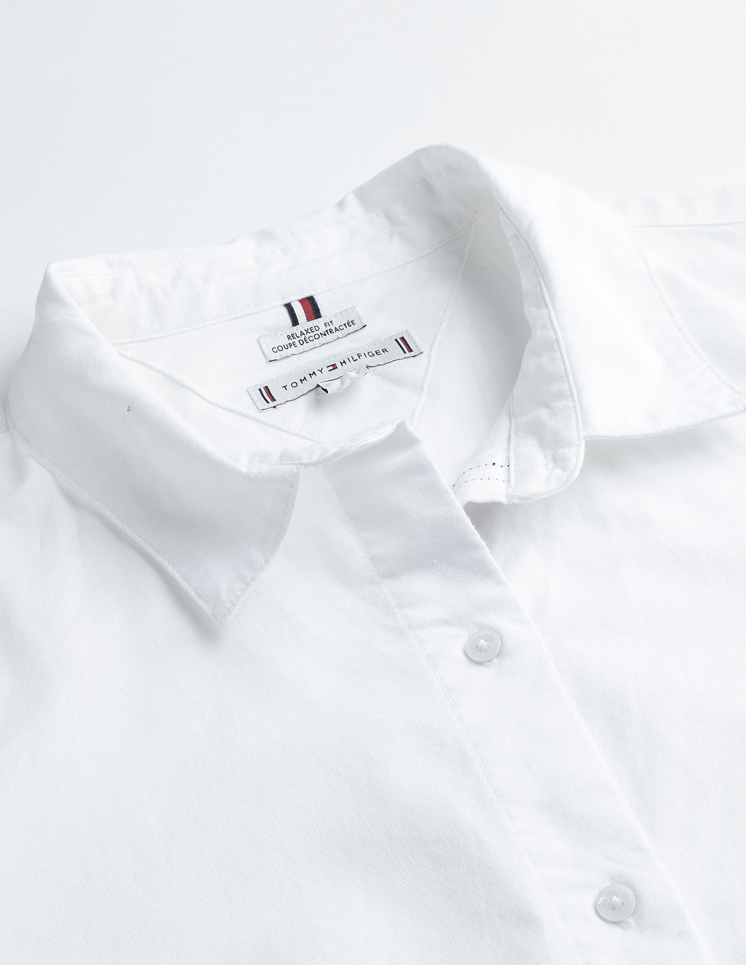 Tommy Hilfiger Solid Oxford Relaxed Fit Shirt