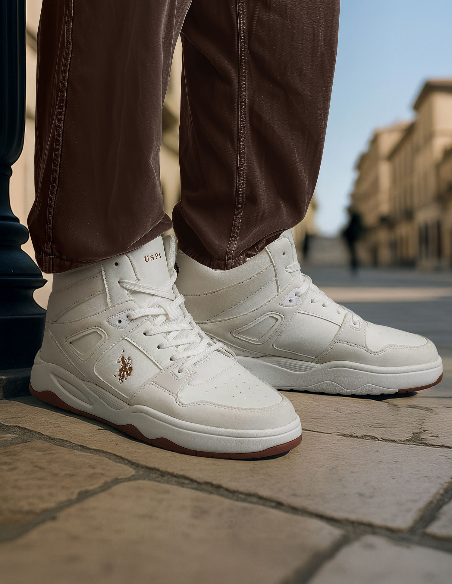 U.S. Polo Assn. Men Bruce Mid Top Sneakers
