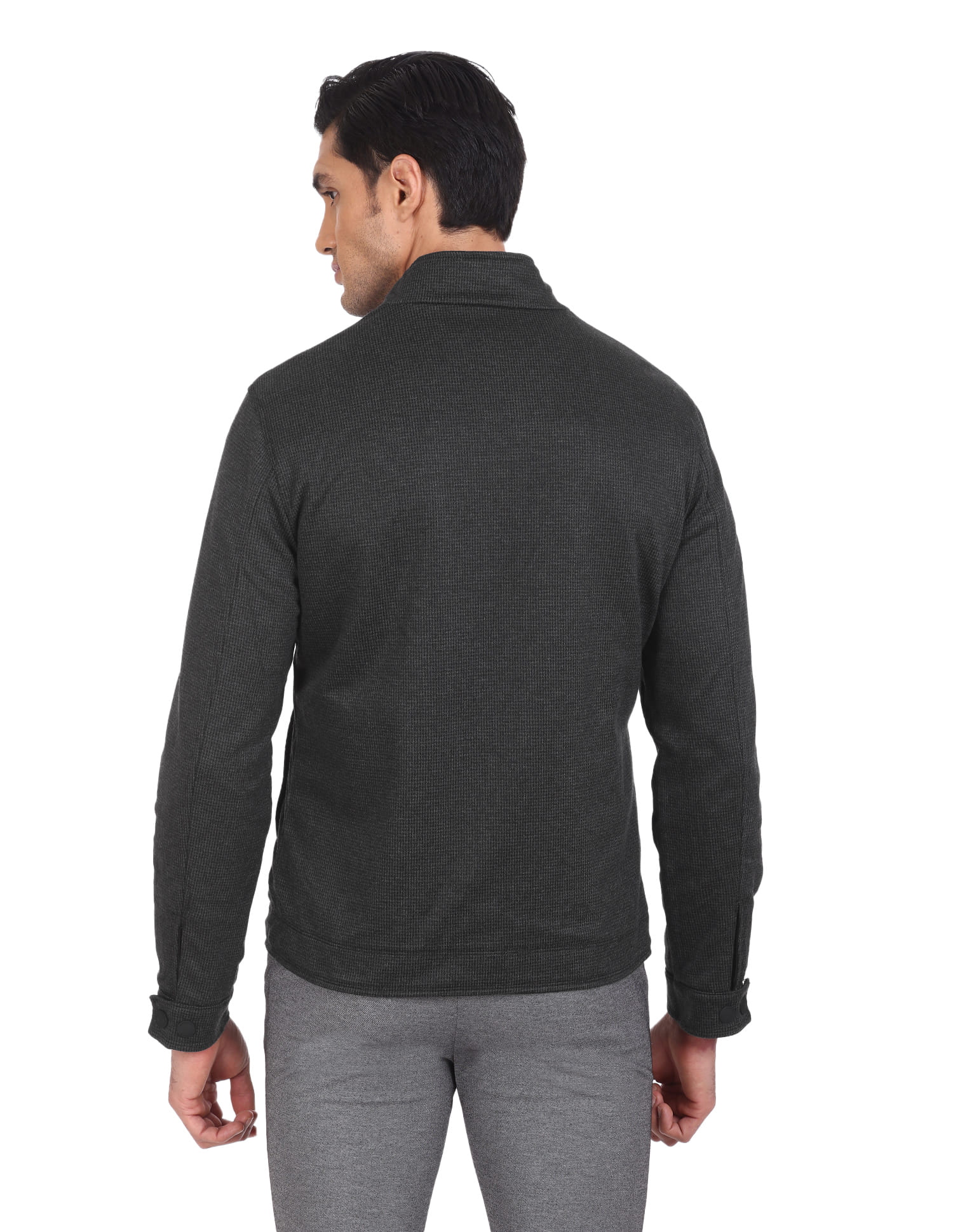 Buy Arrow Sports High Neck Patterned Jacket - NNNOW.com