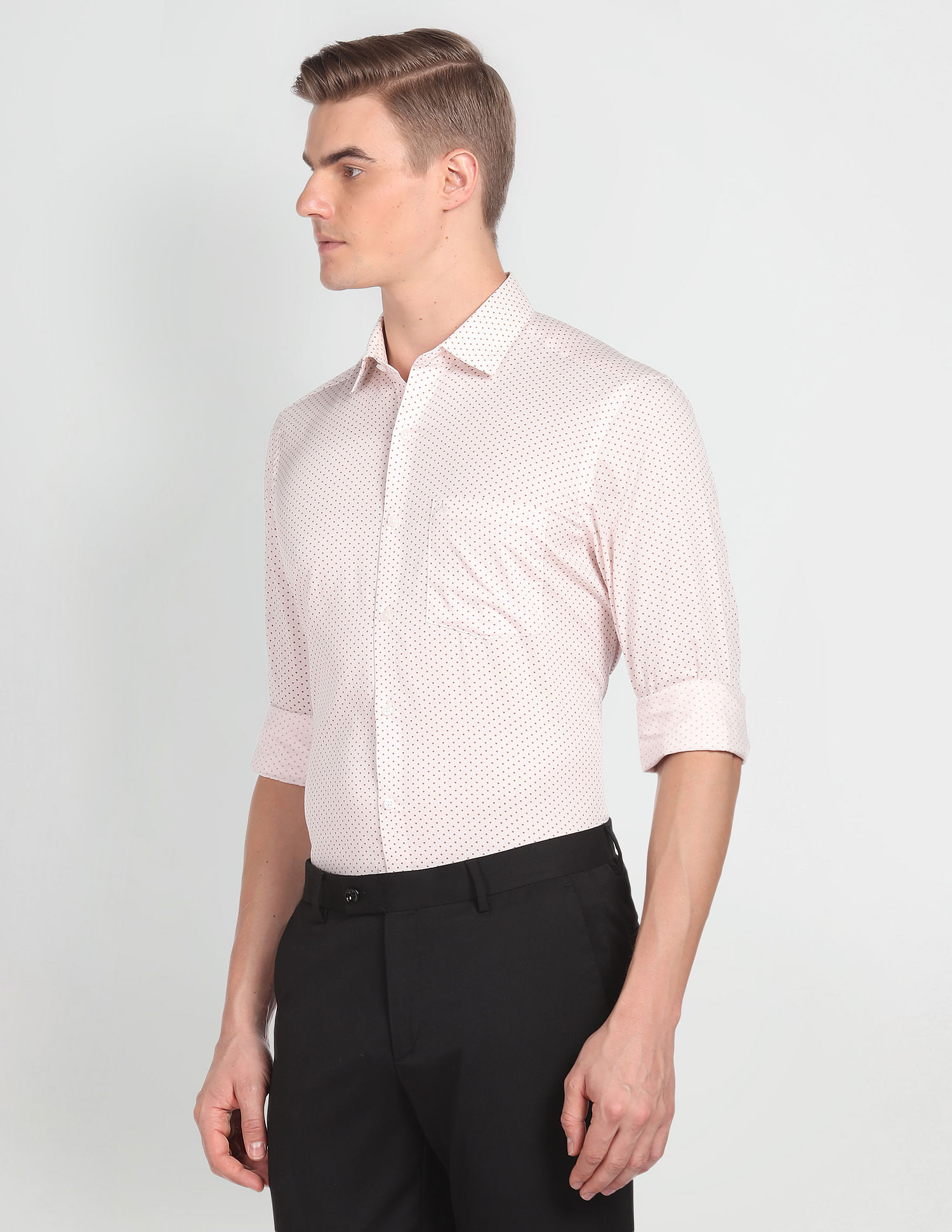 Arrow Classic Fit Geometric Print Shirt