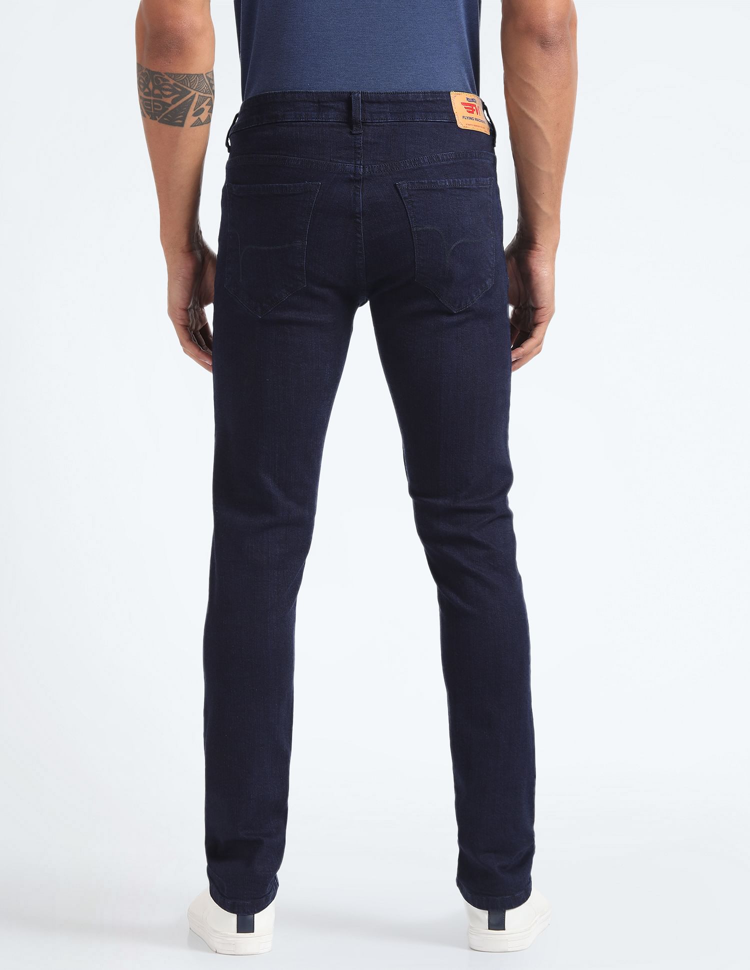 Flying Machine Mid Rise Rinsed Skinny Fit Jeans