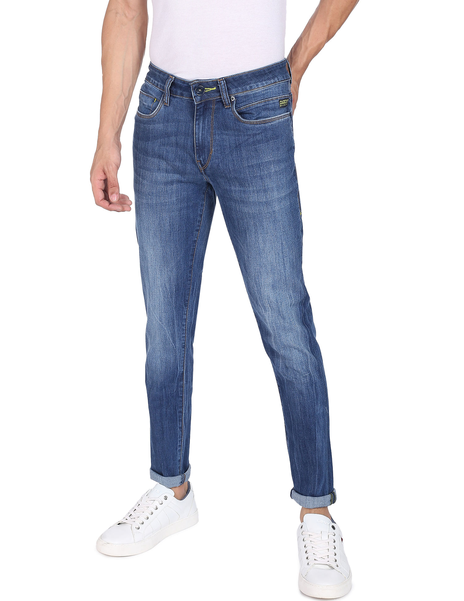 Flying Machine Stone Wash Jackson Super Skinny Fit F-Lite Jeans