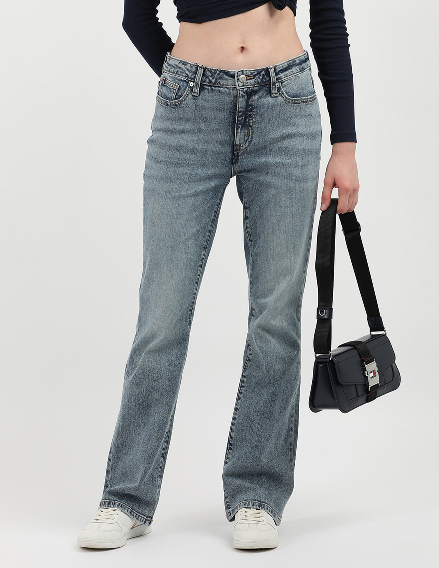 Buy Tommy Hilfiger Mid Rise Bootcut Jeans