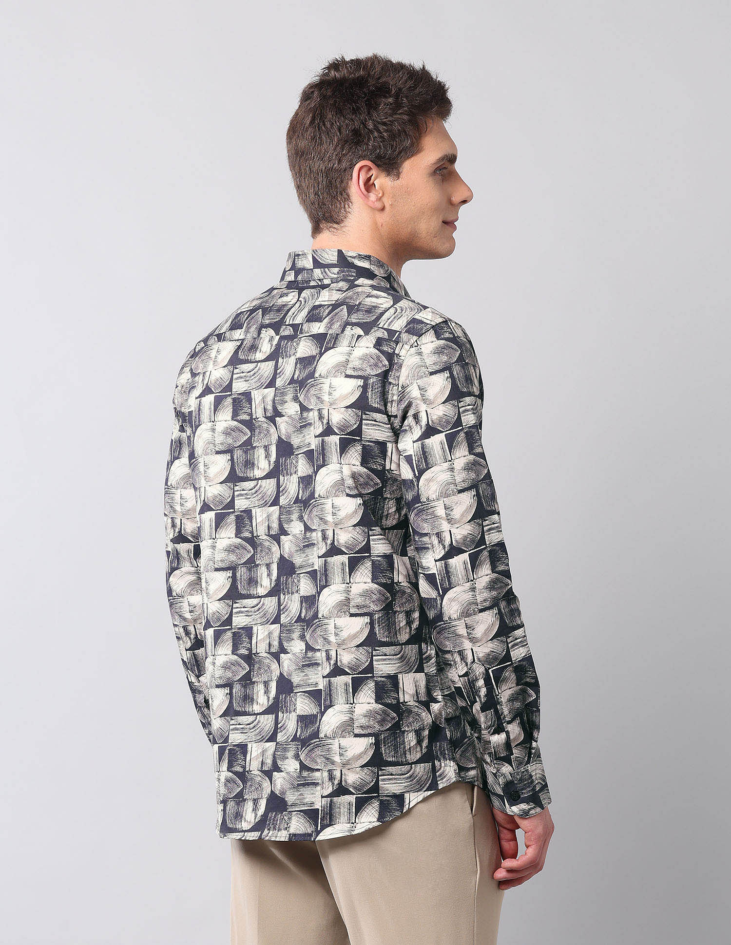 U.S. Polo Assn. Denim Co. Abstract Printed Pure Cotton Shirt