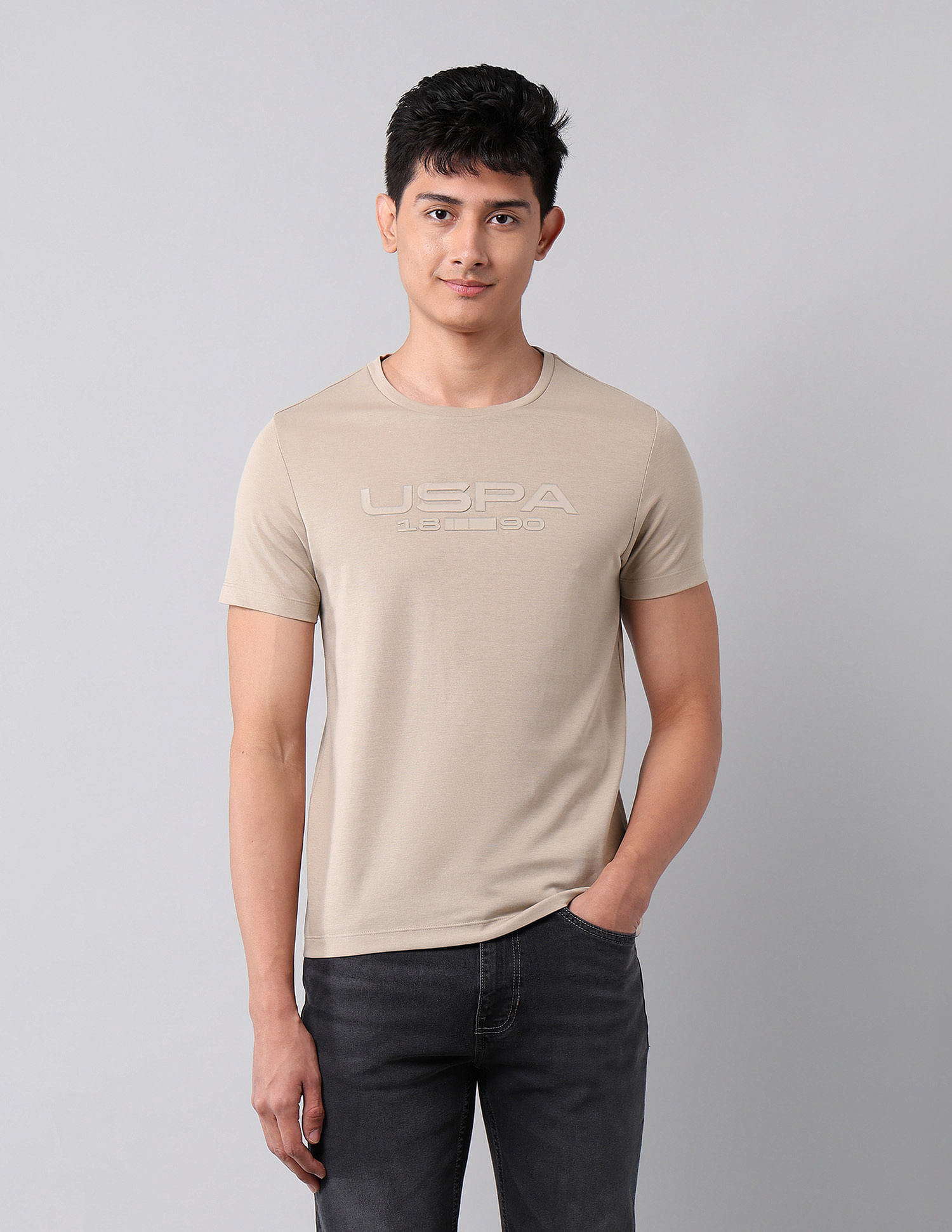 U.S. Polo Assn. Denim Co. Brand Embossed Black Label T-Shirt
