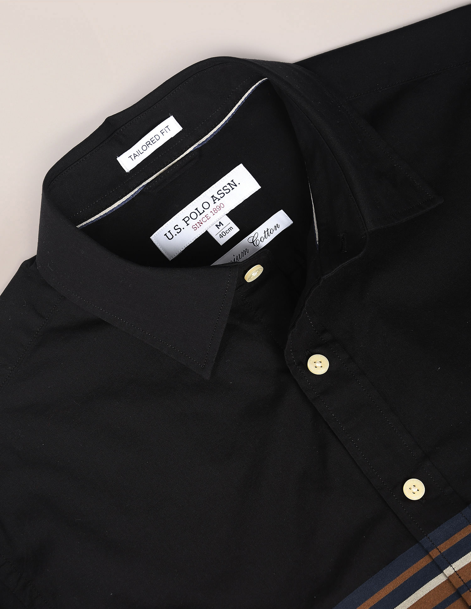 U.S. Polo Assn. Pure Cotton Horizontal Stripped Shirt