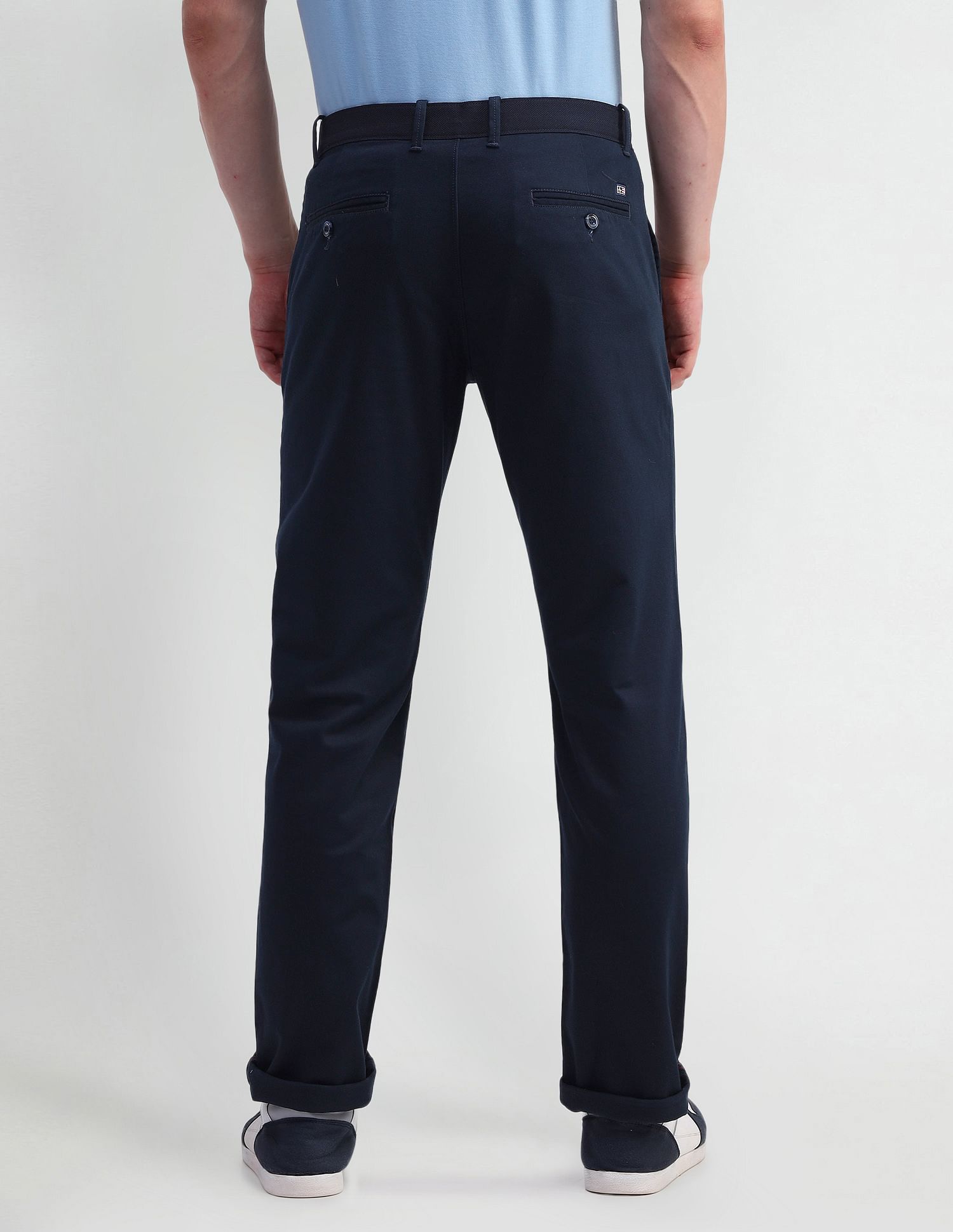 Arrow Sports Mid Rise Twill Trousers
