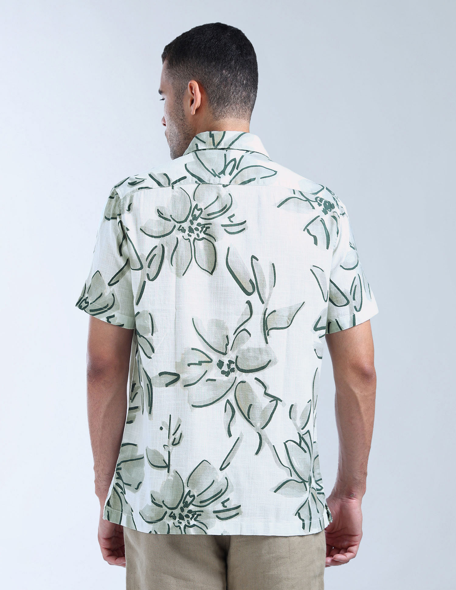 Flying Machine Regular Fit Floral Printed Shirt