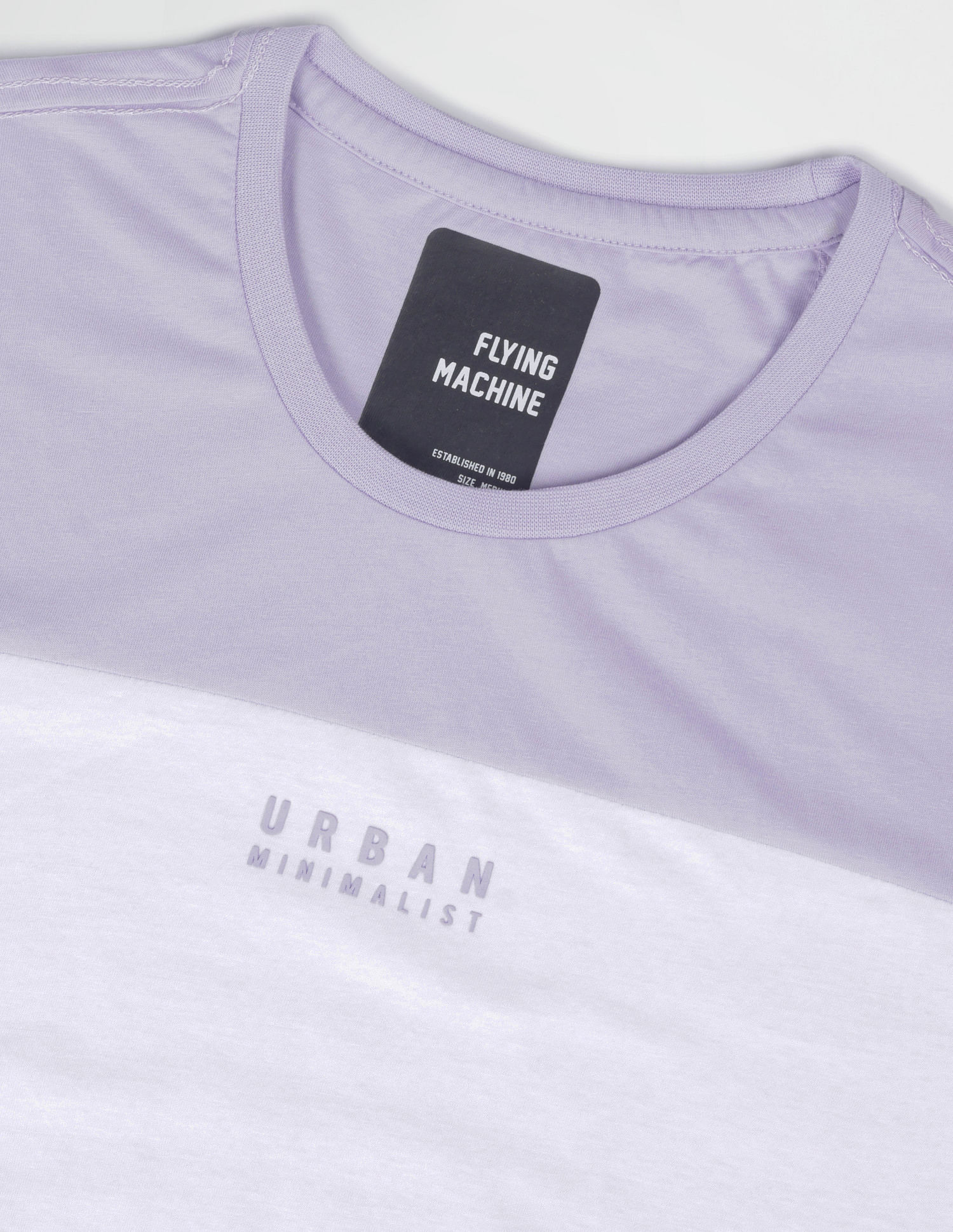 Flying Machine Cotton Colour Block T-Shirt