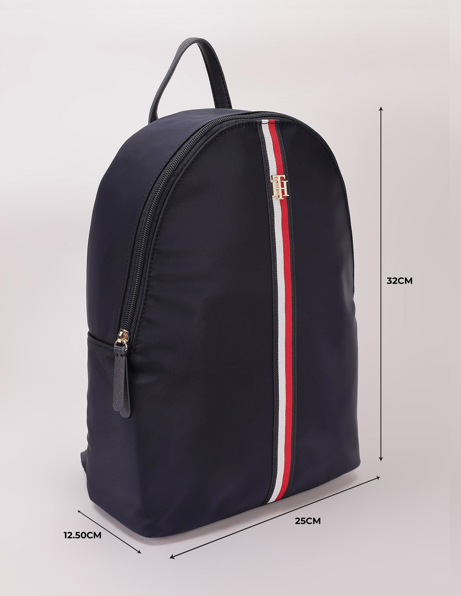Tommy Hilfiger Solid Blue Nylon Backpack