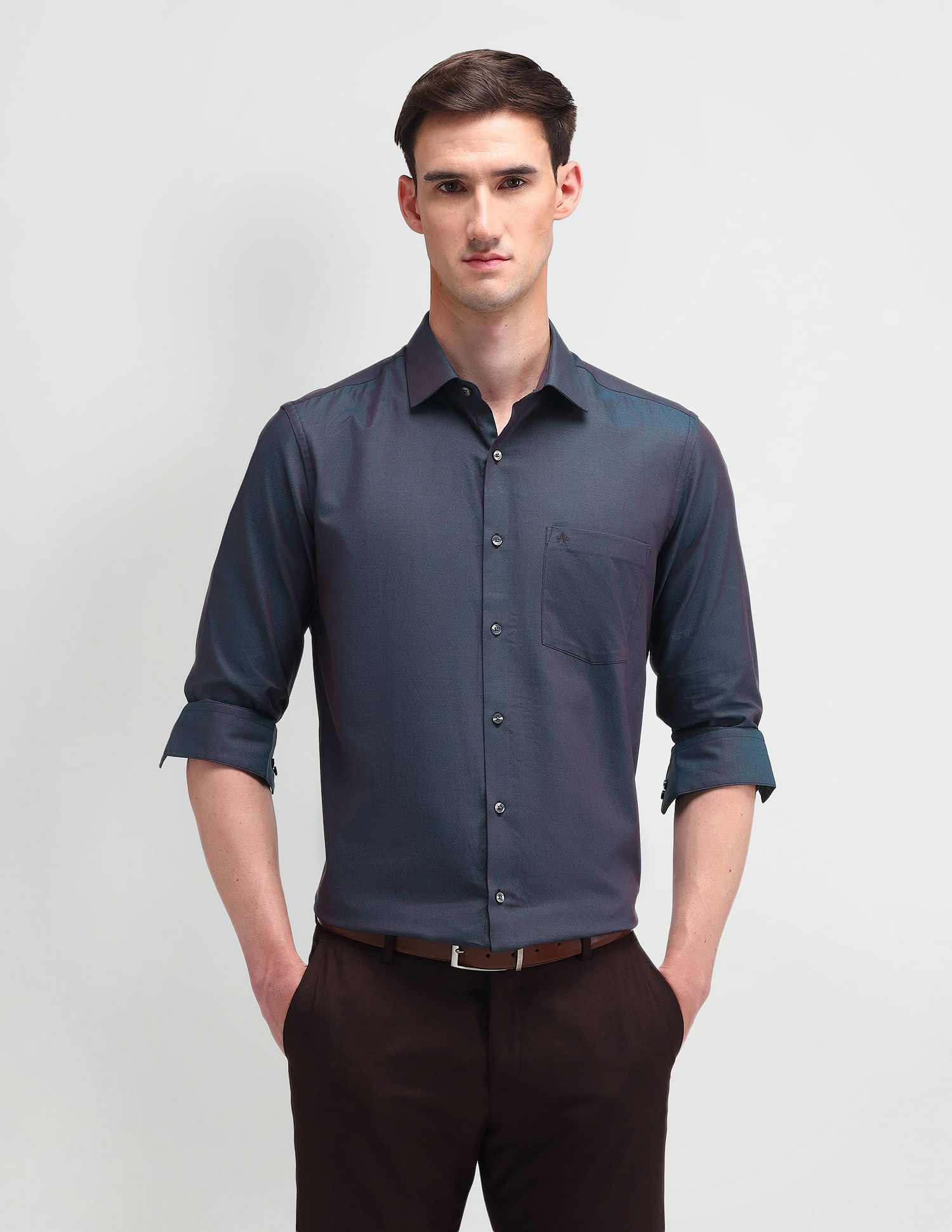 Arrow Liberty Classic Fit Textured Shirt
