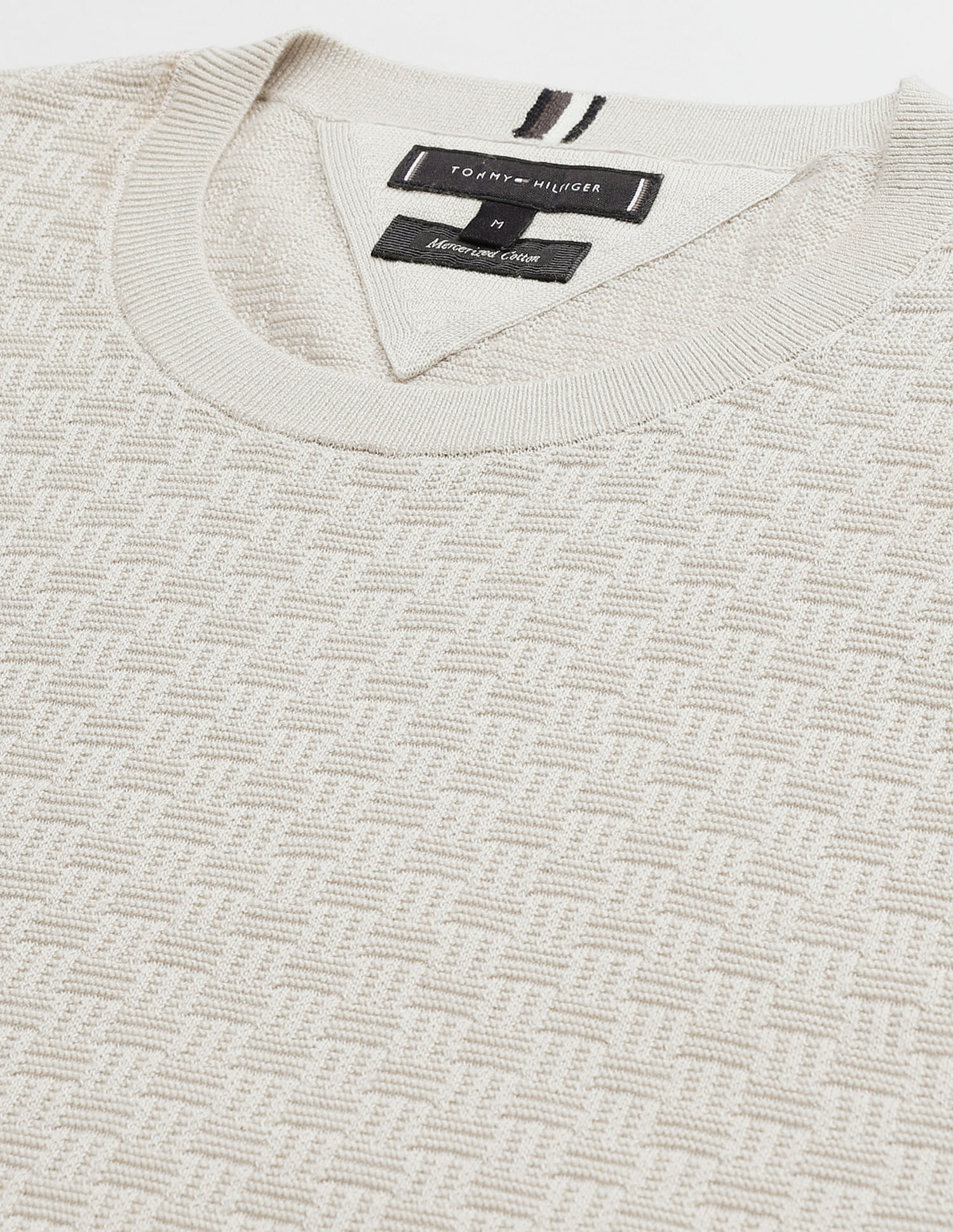 Tommy Hilfiger Basketweave Crew Neck Sweater