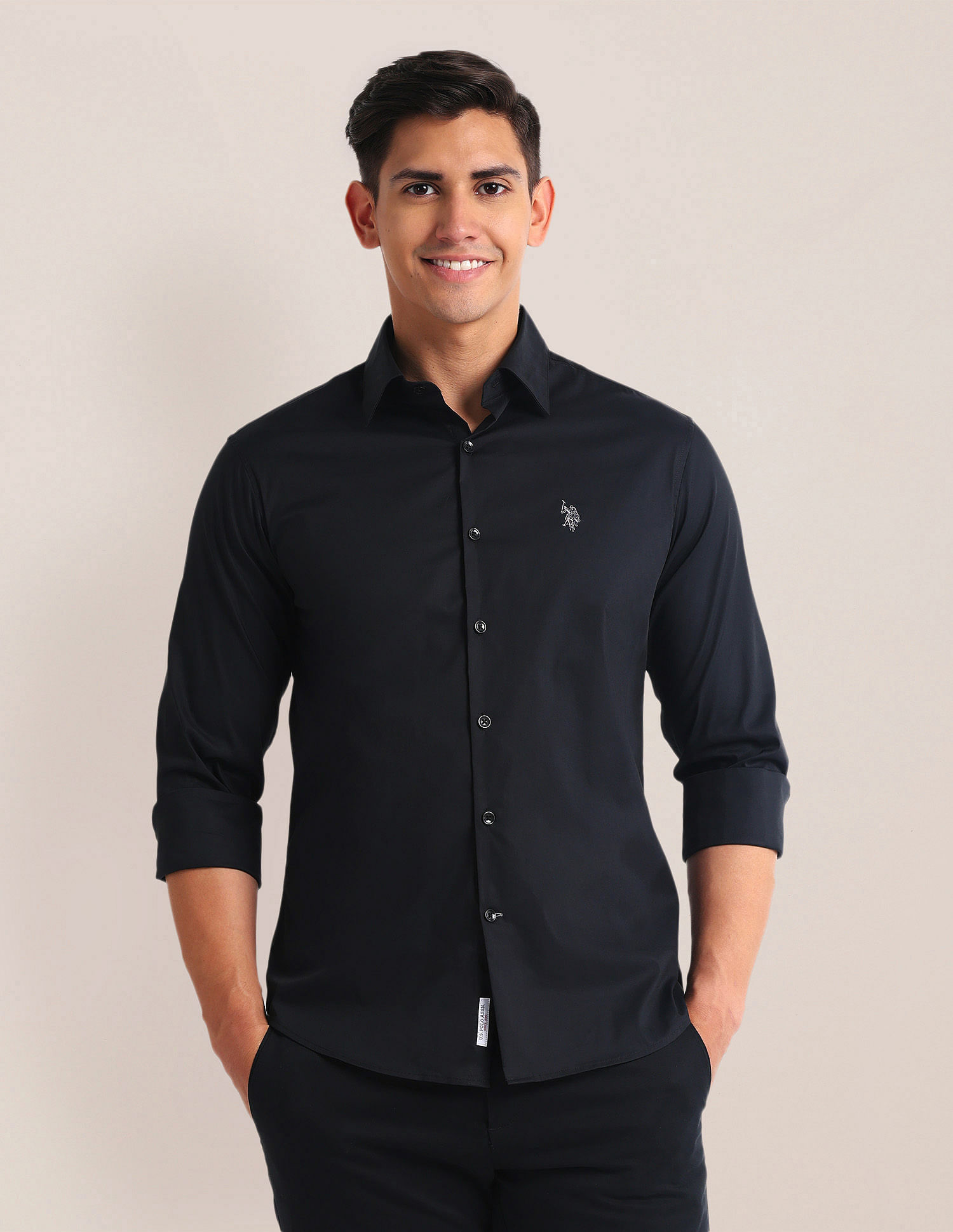 U.S. Polo Assn. Tailored Fit Sateen Shirt
