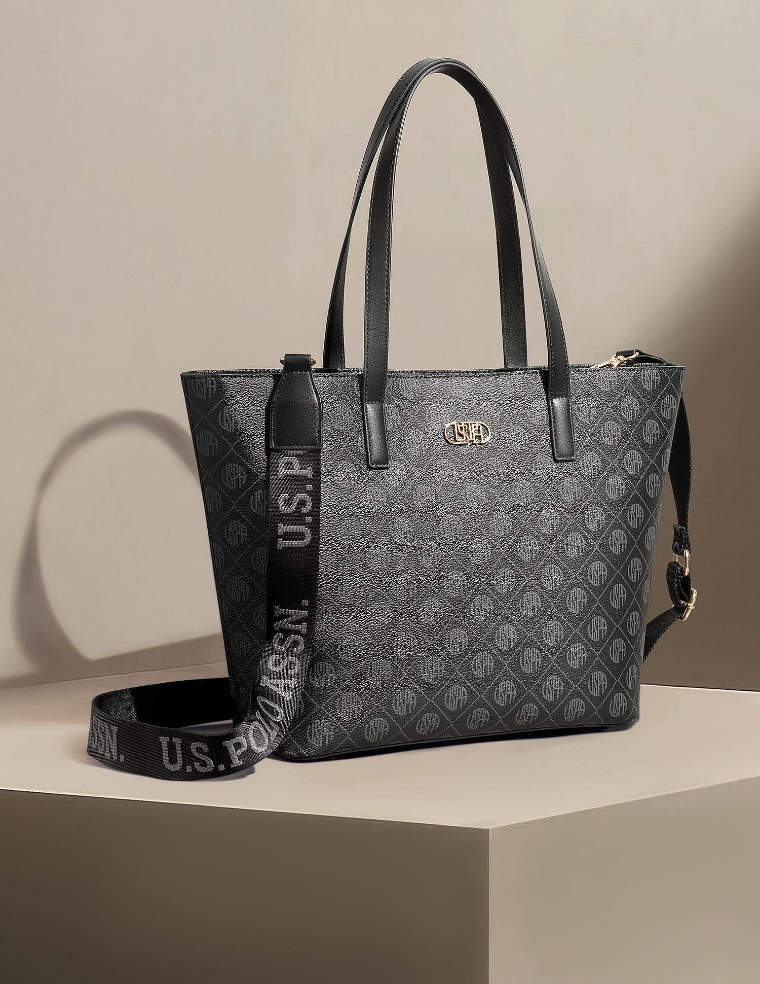 U.S. Polo Assn. Isla Monogram Tote Handbag