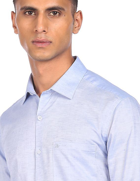 Buy Light Blue Classic Shirt For Men's Online